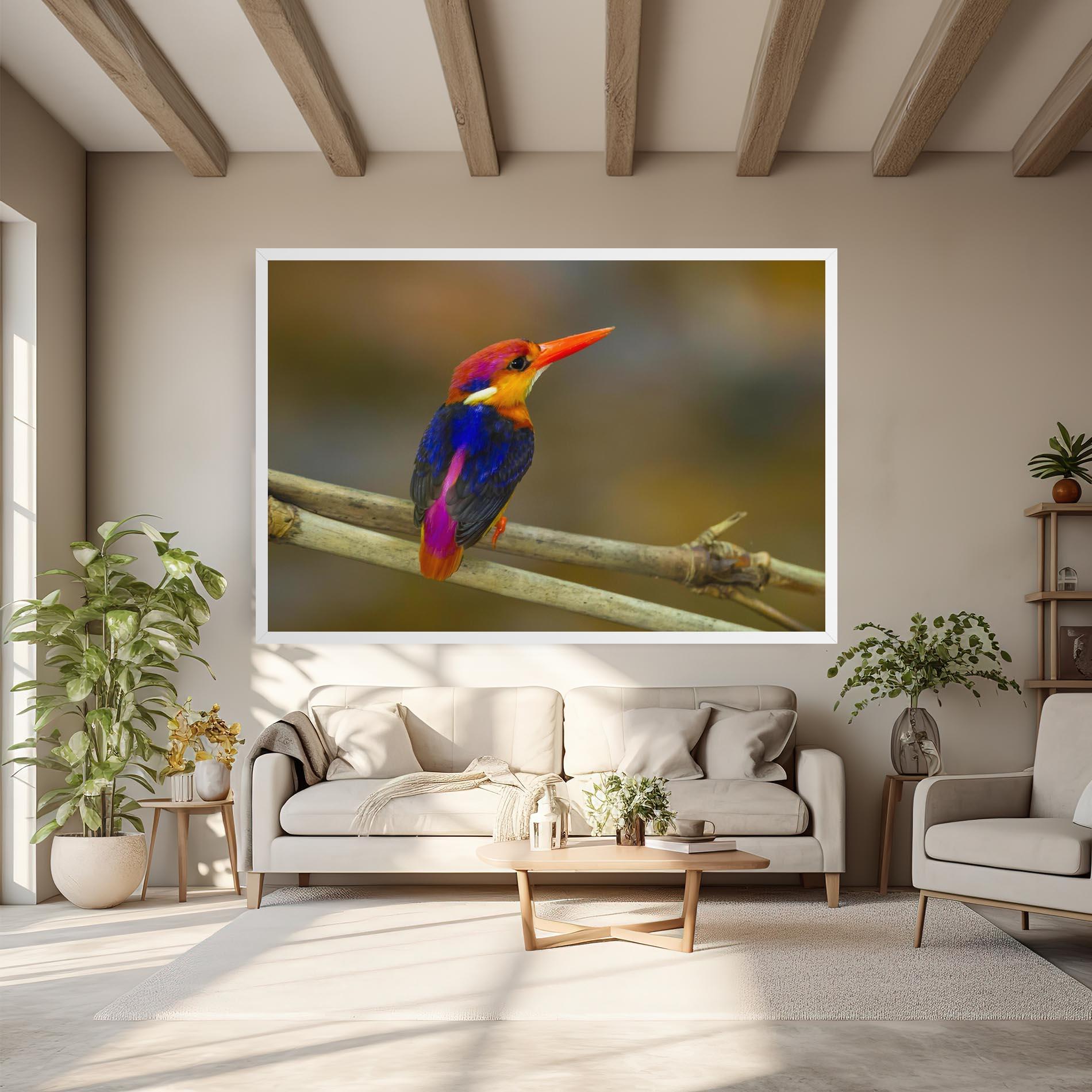 Obraz na Płótnie Colorful Bird mockup 6