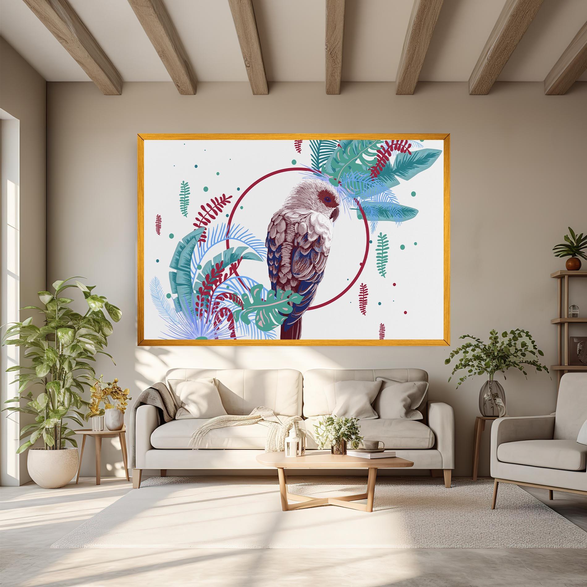 Obraz na Płótnie Bright Bird mockup 6