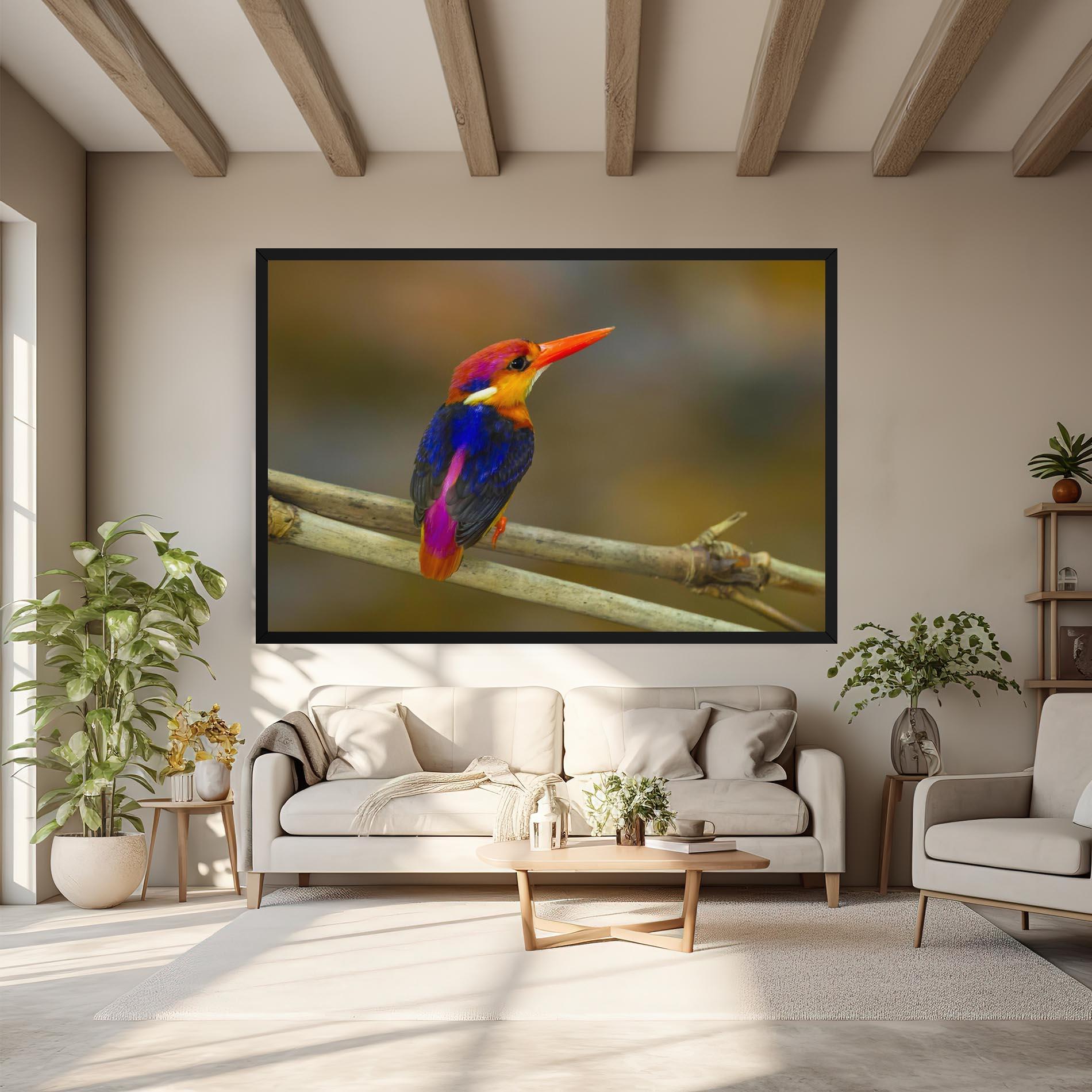 Obraz na Płótnie Colorful Bird mockup 6