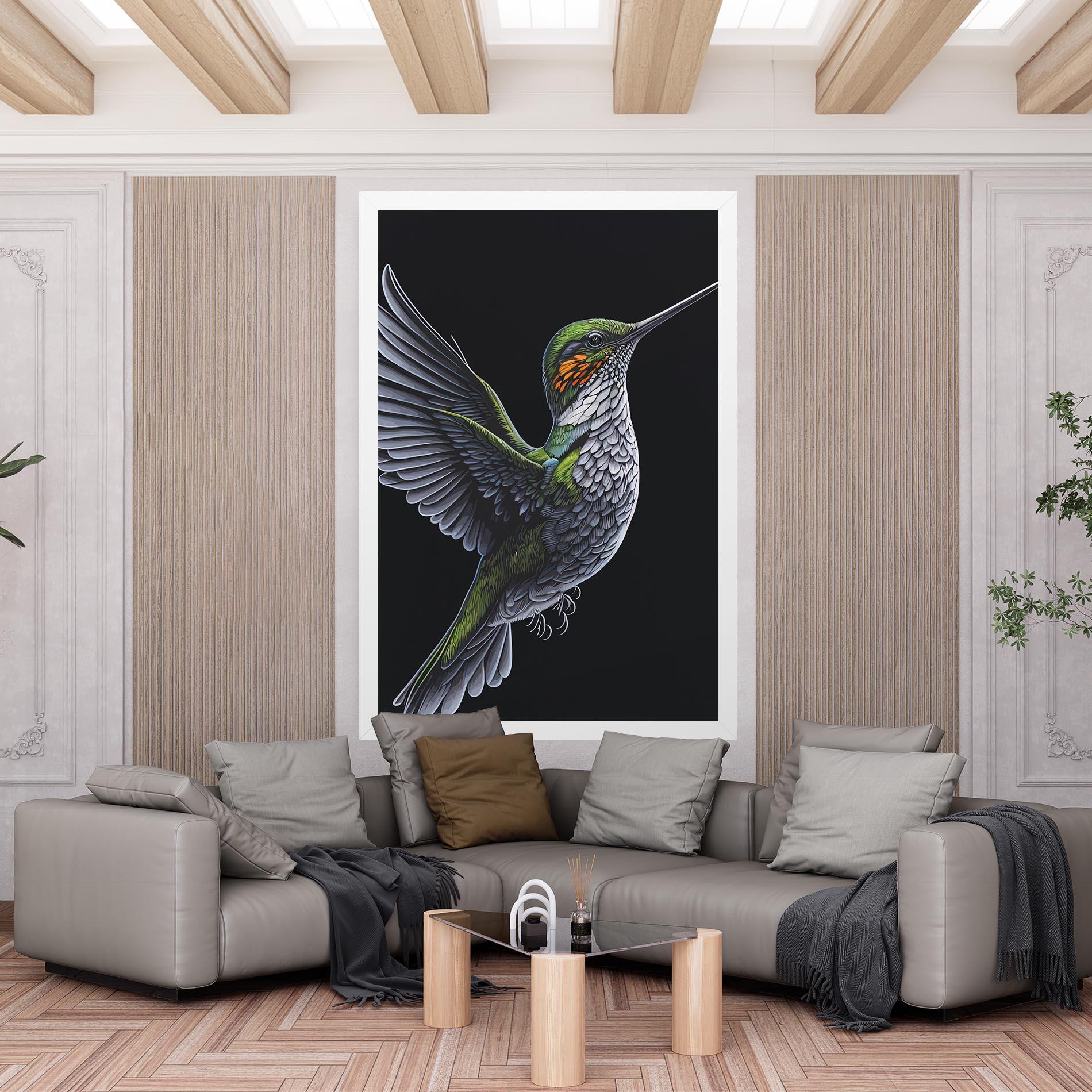 Obraz na Płótnie Hummingbird mockup 6