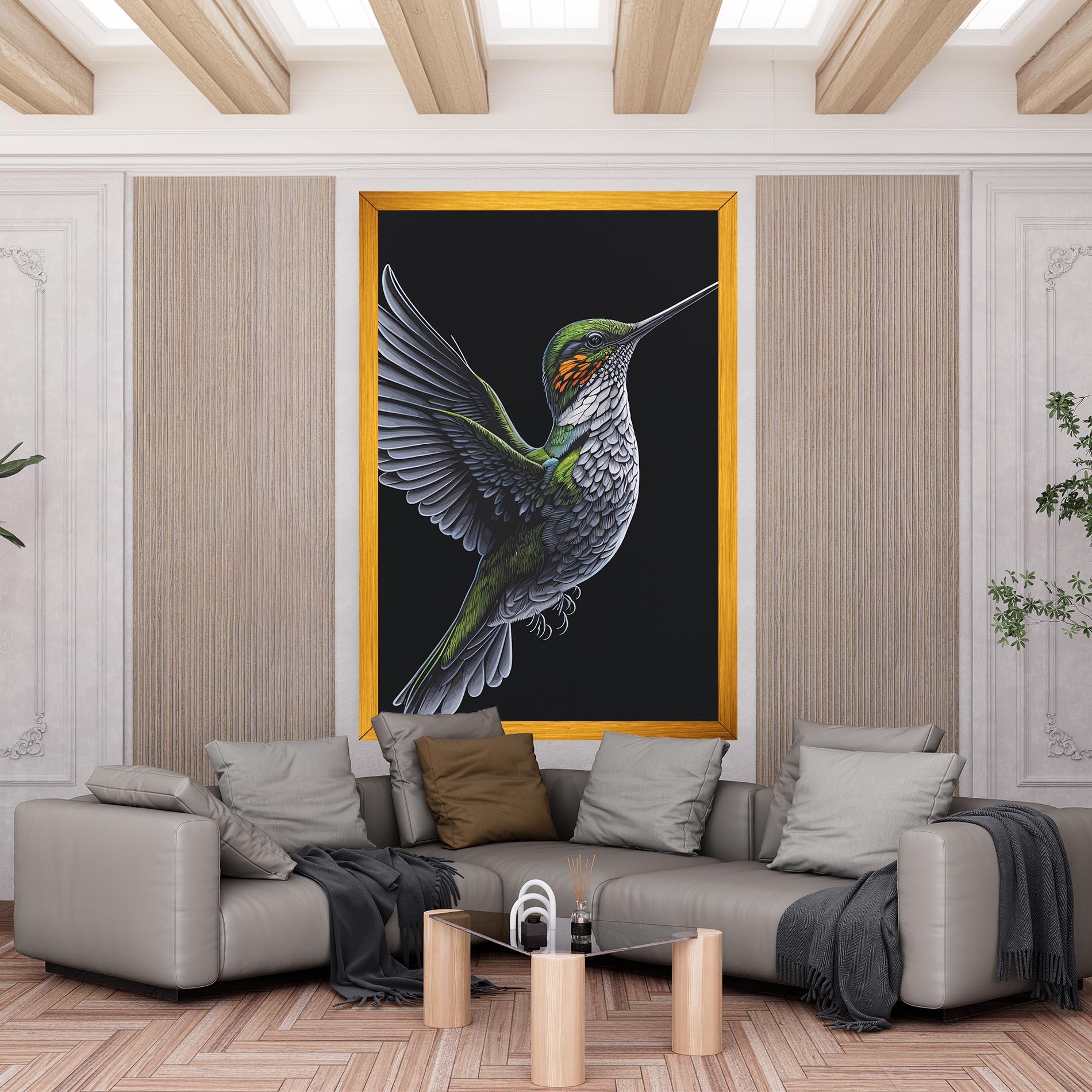 Obraz na Płótnie Hummingbird mockup 6