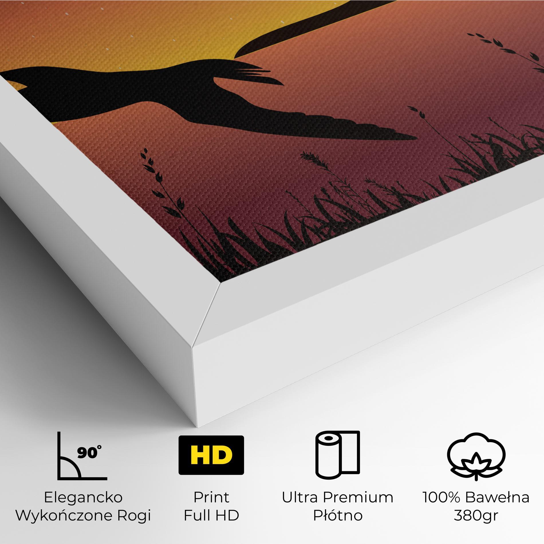 Obraz na Płótnie Birds Fishing mockup 4