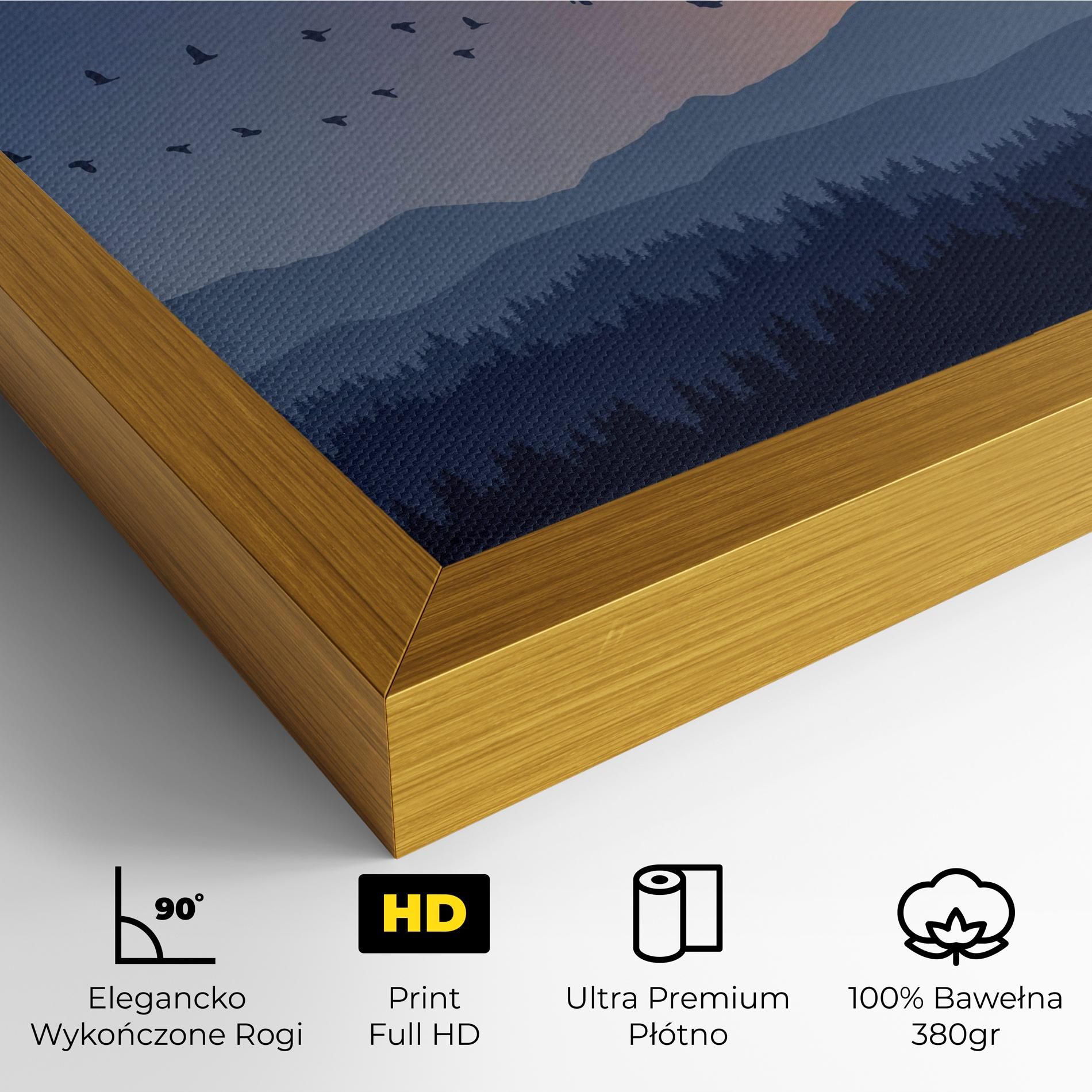 Sunset Birds View mockup 4