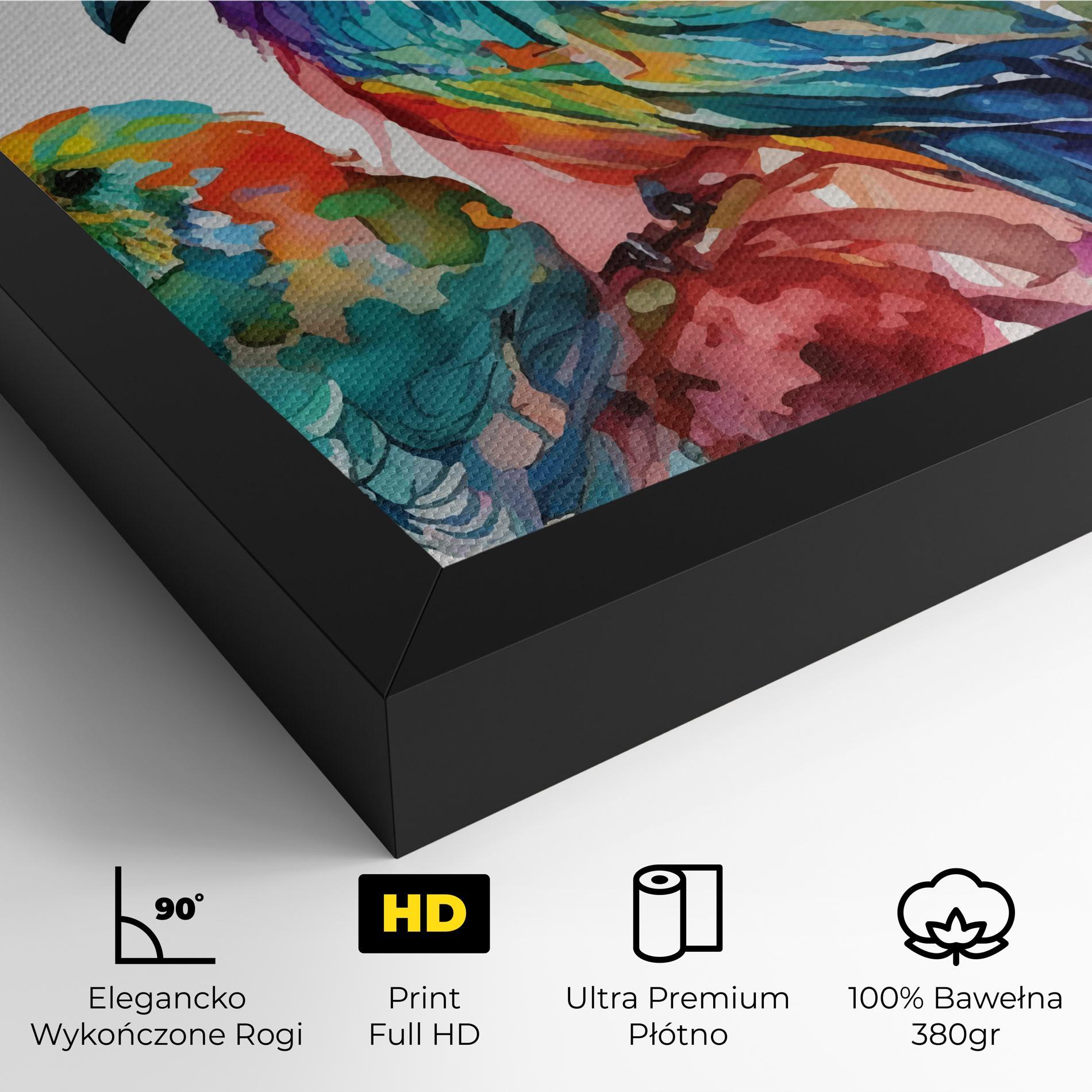 Obraz na Płótnie Colorful Birds mockup 4