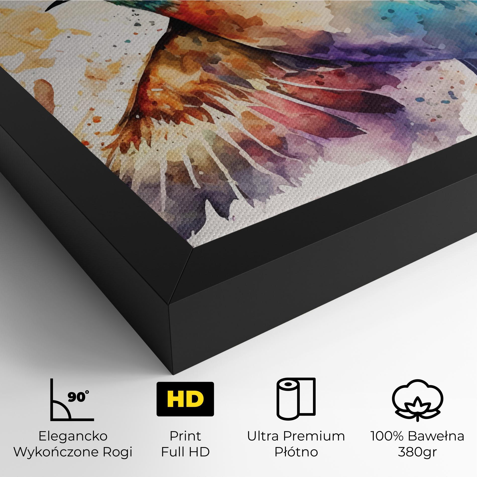 Obraz na Płótnie Painted Wings Bird mockup 4