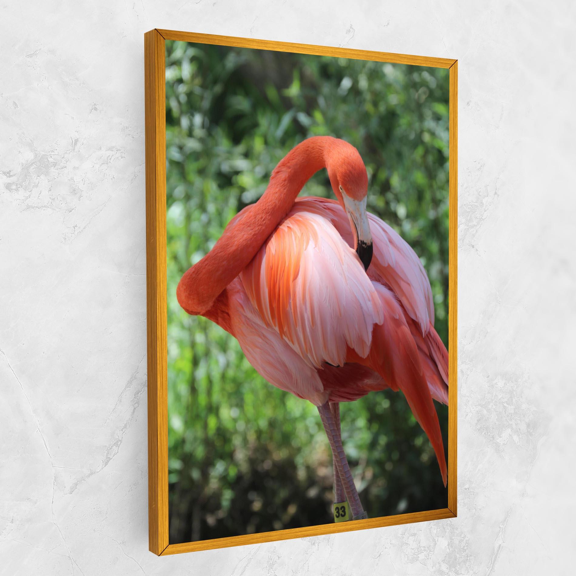 Obraz na Płótnie Red Flamingo mockup 1