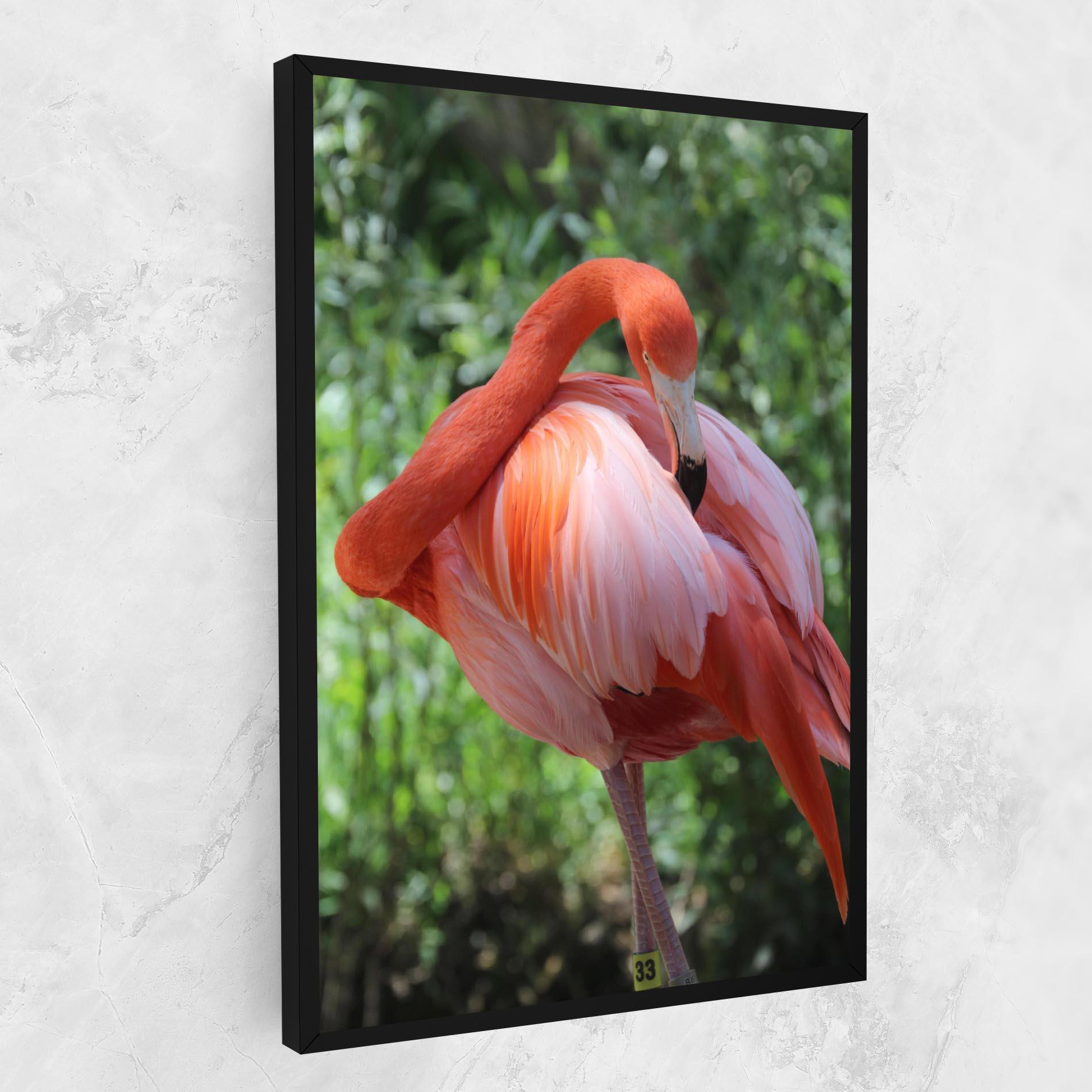 Obraz na Płótnie Red Flamingo mockup 1