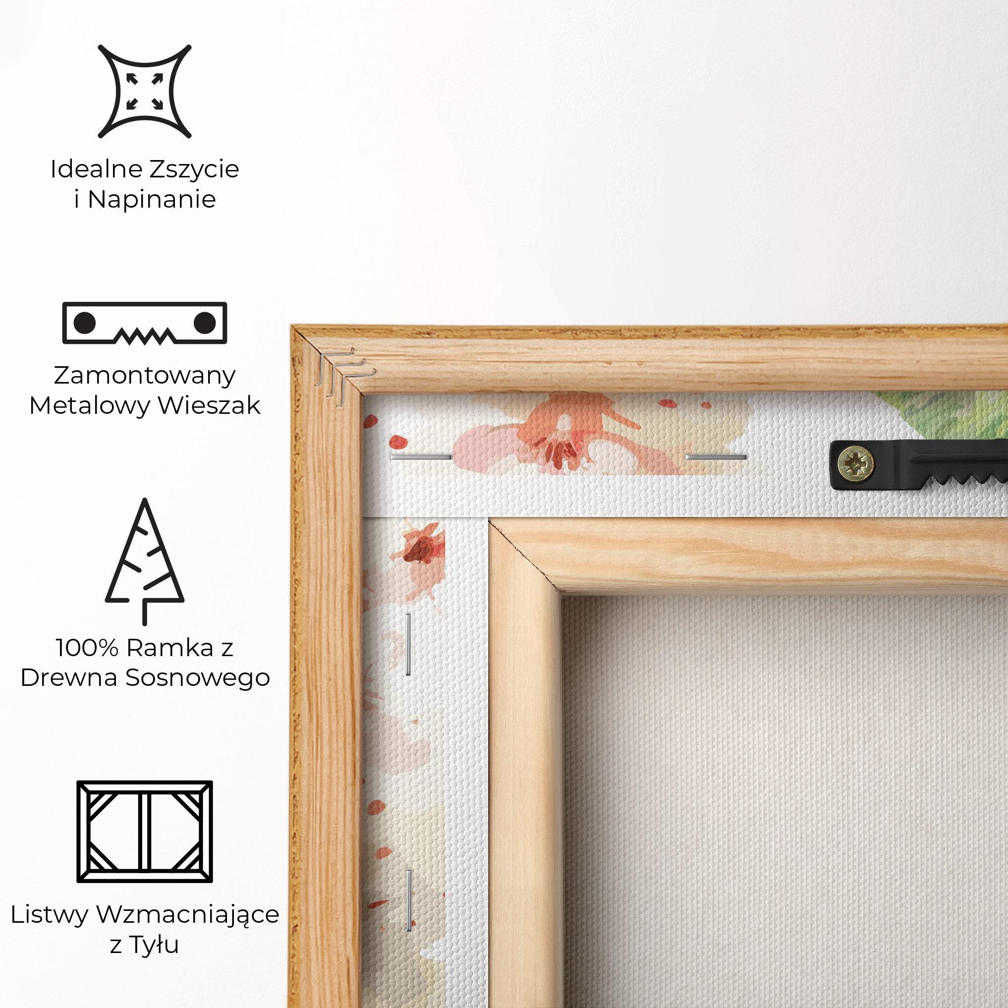 Obraz na Płótnie Pretty Green Parrot mockup 5