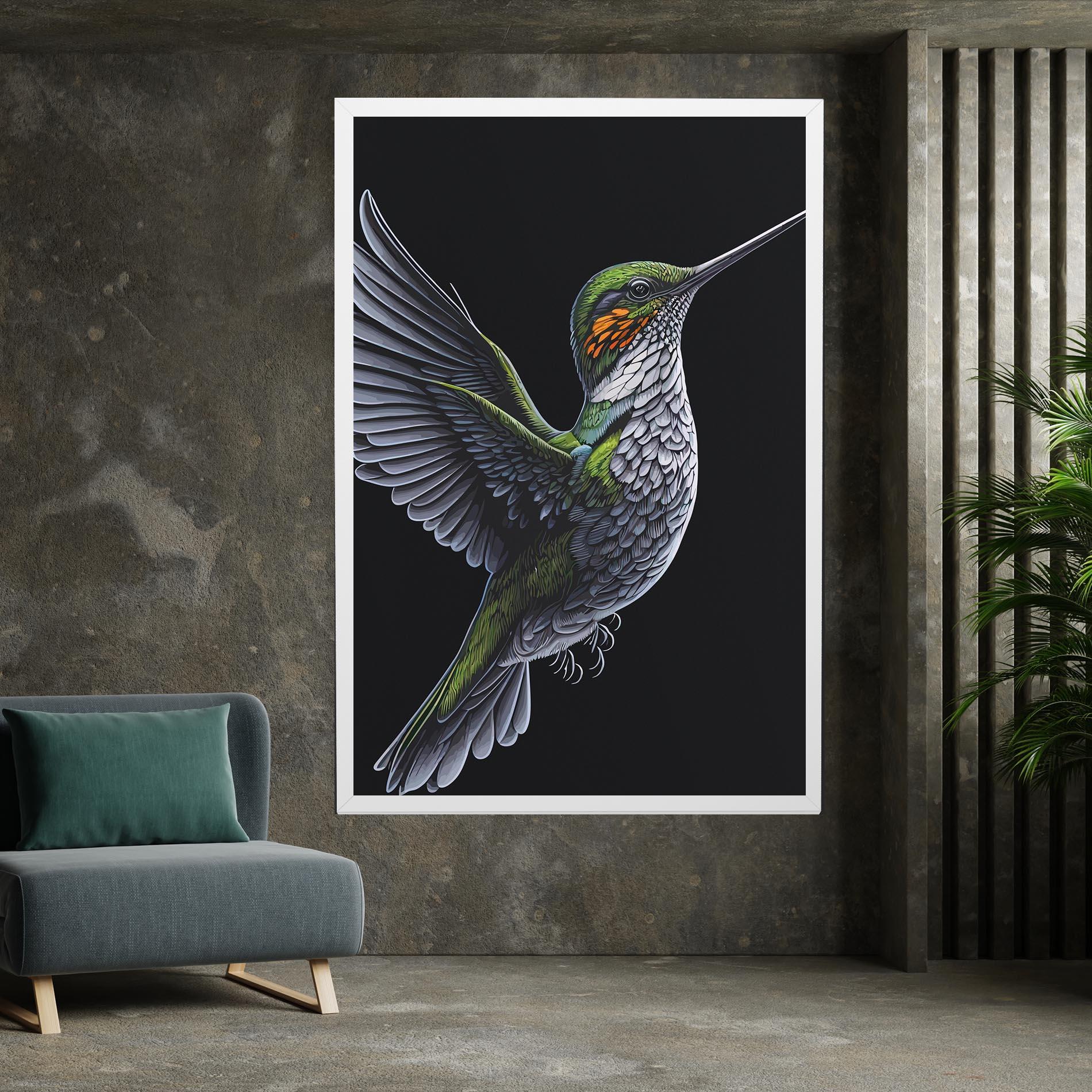 Obraz na Płótnie Hummingbird mockup 7