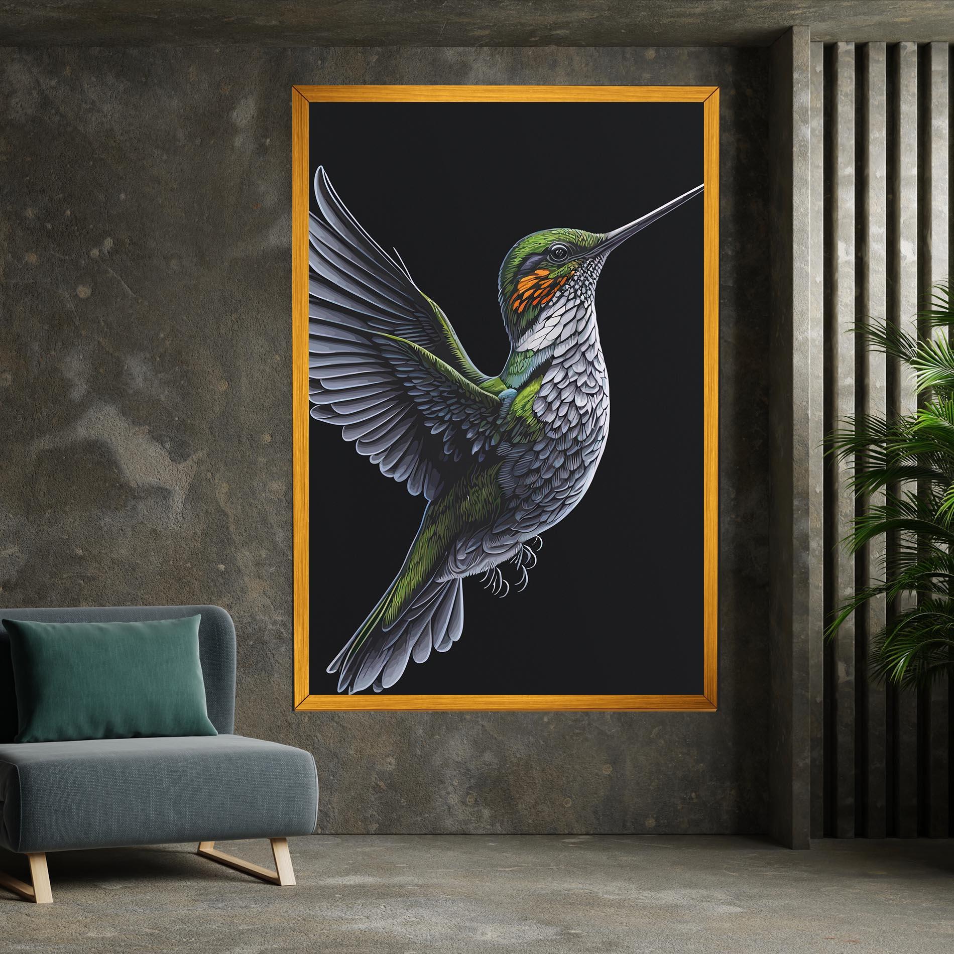 Obraz na Płótnie Hummingbird mockup 7
