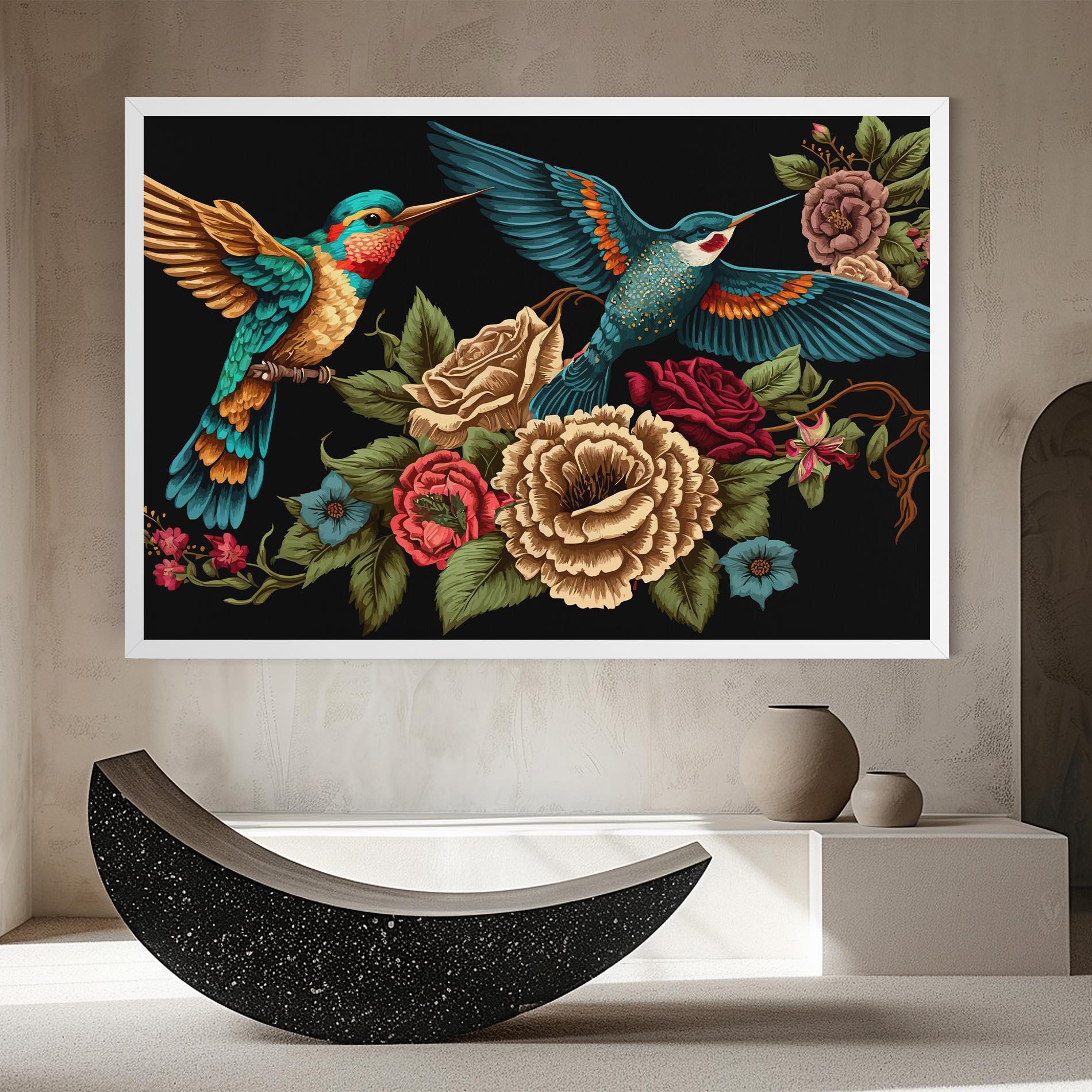 Obraz na Płótnie Blue Birds mockup 8