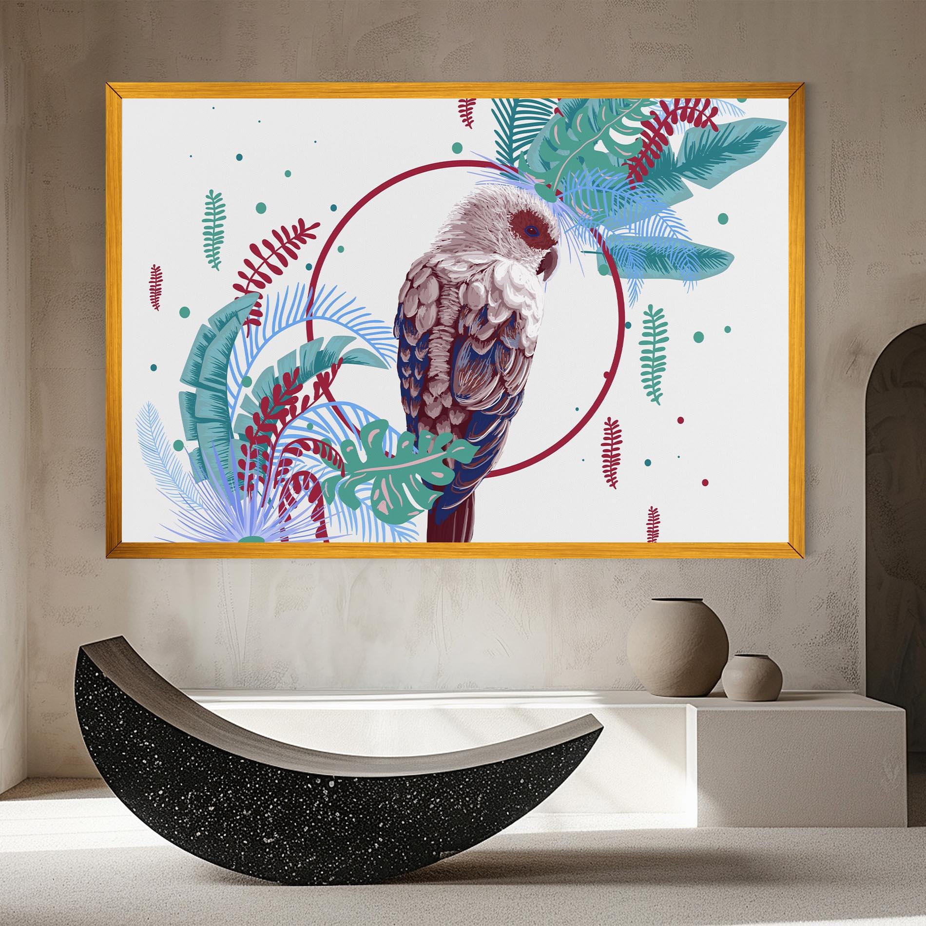 Obraz na Płótnie Bright Bird mockup 8