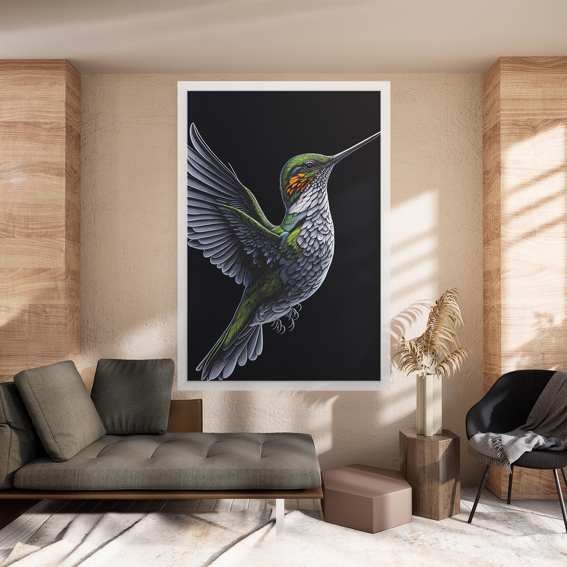 Obraz na Płótnie Hummingbird mockup 8