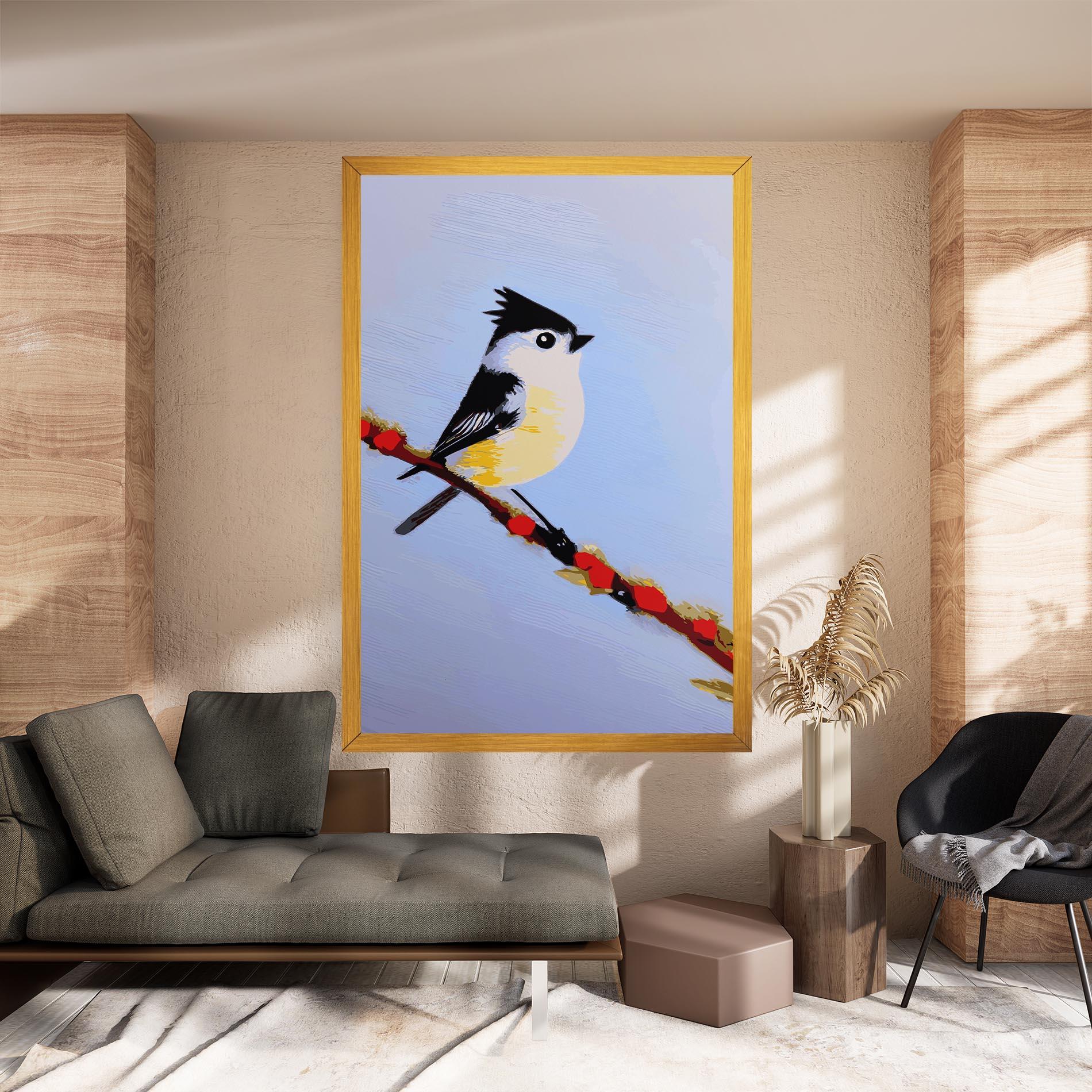 Obraz na Płótnie Bird Painting mockup 8