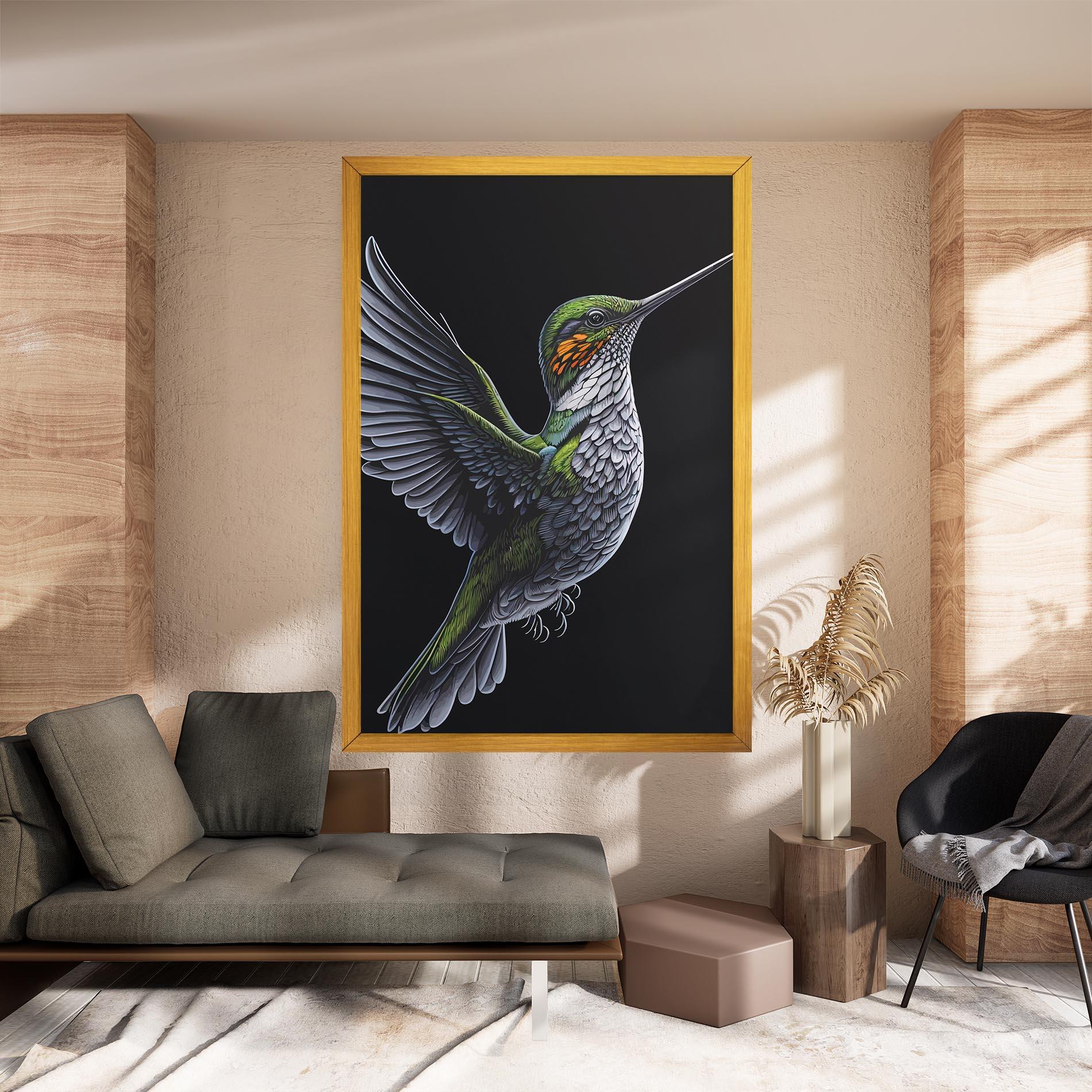 Obraz na Płótnie Hummingbird mockup 8