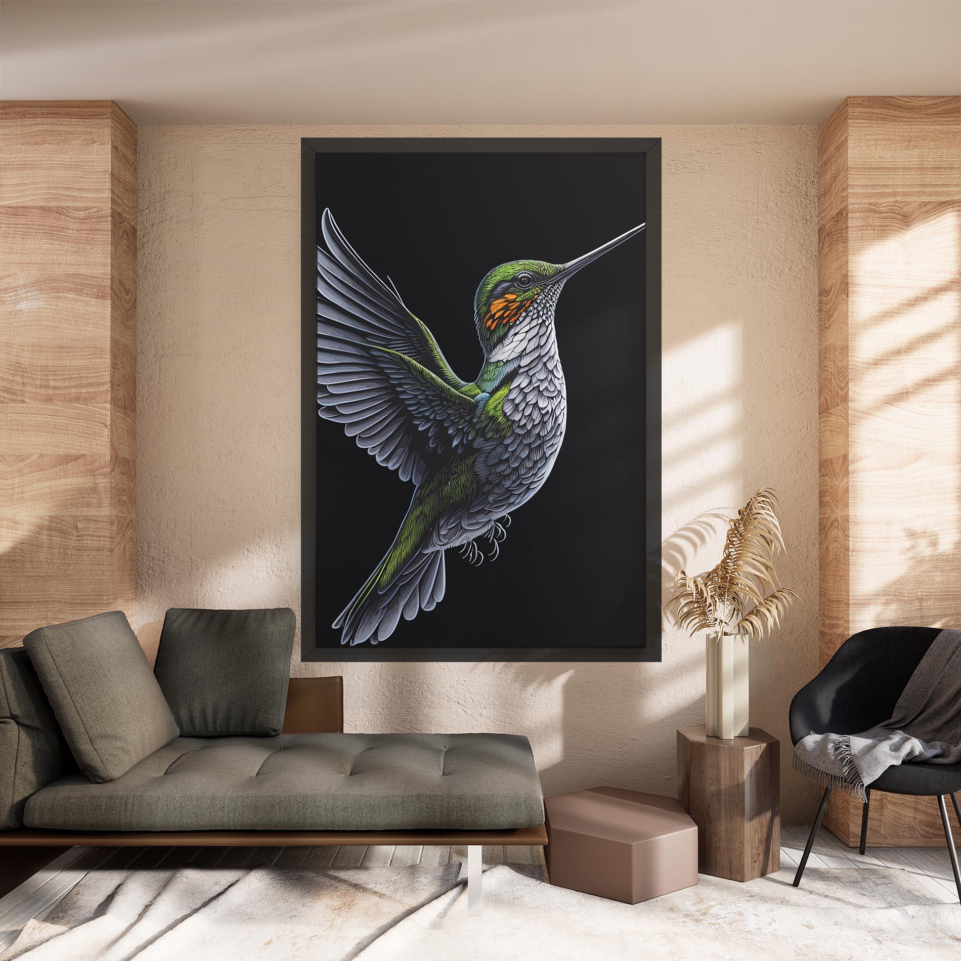 Obraz na Płótnie Hummingbird mockup 8