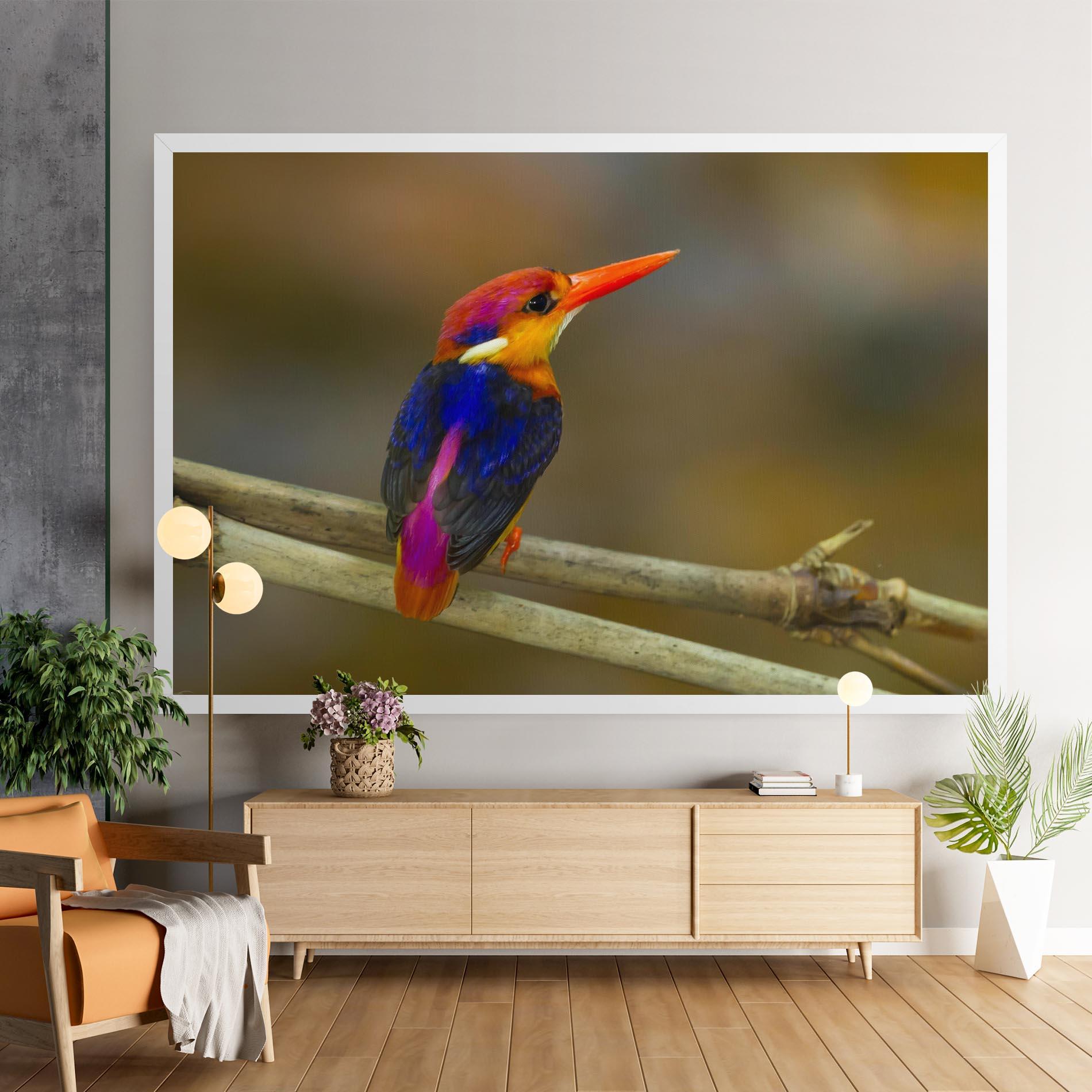 Obraz na Płótnie Colorful Bird mockup 9