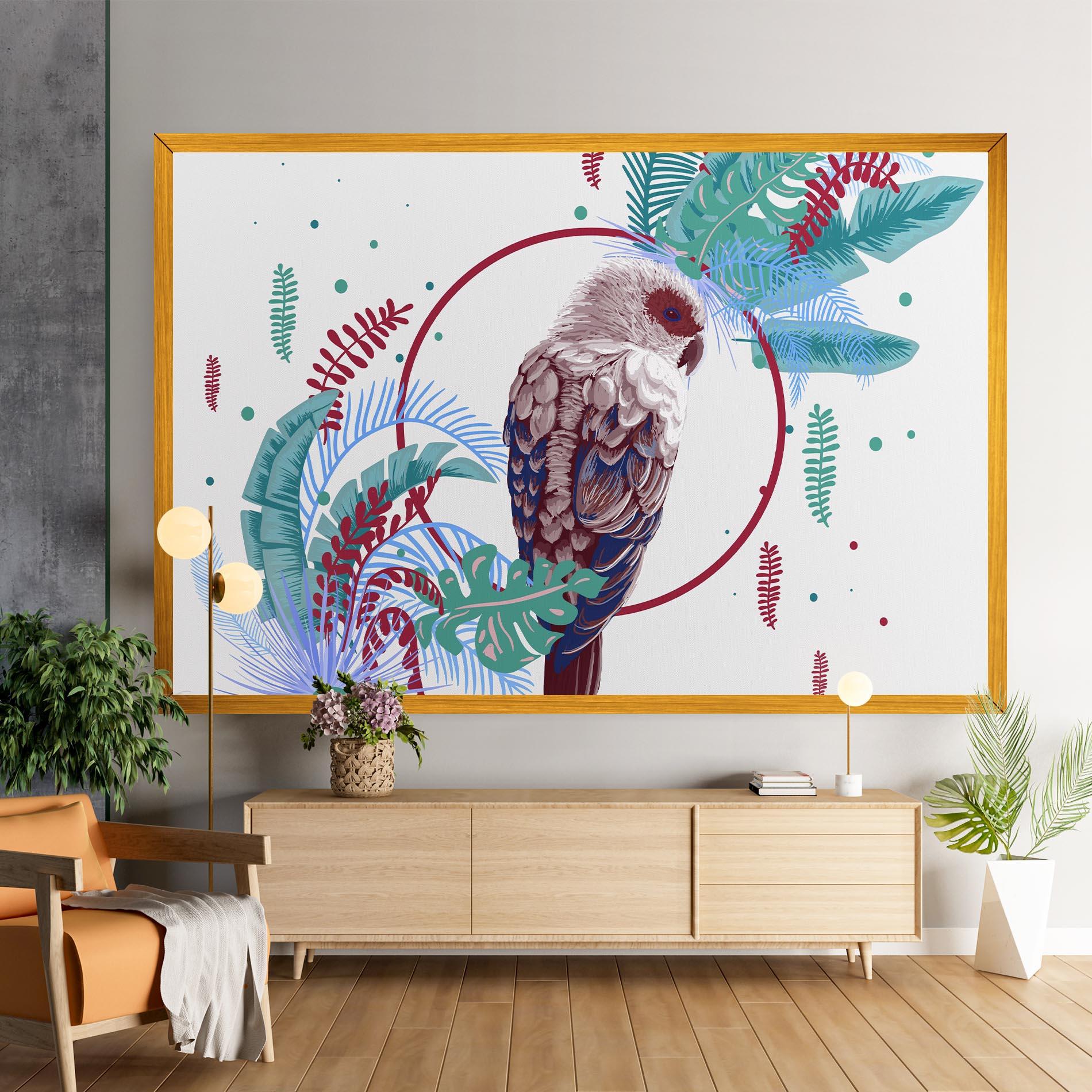 Obraz na Płótnie Bright Bird mockup 9