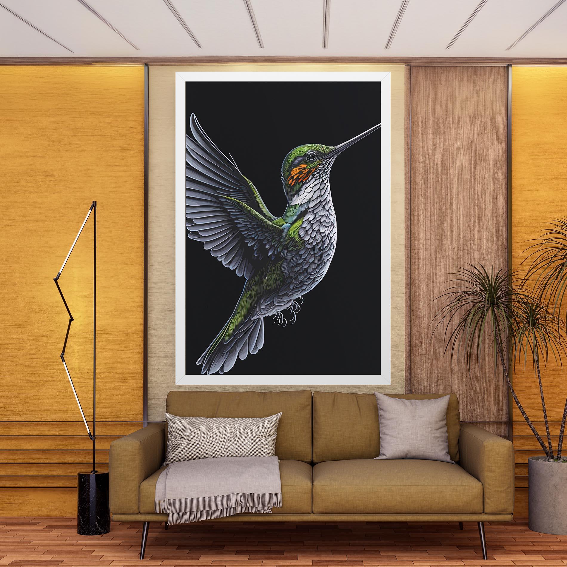 Obraz na Płótnie Hummingbird mockup 9