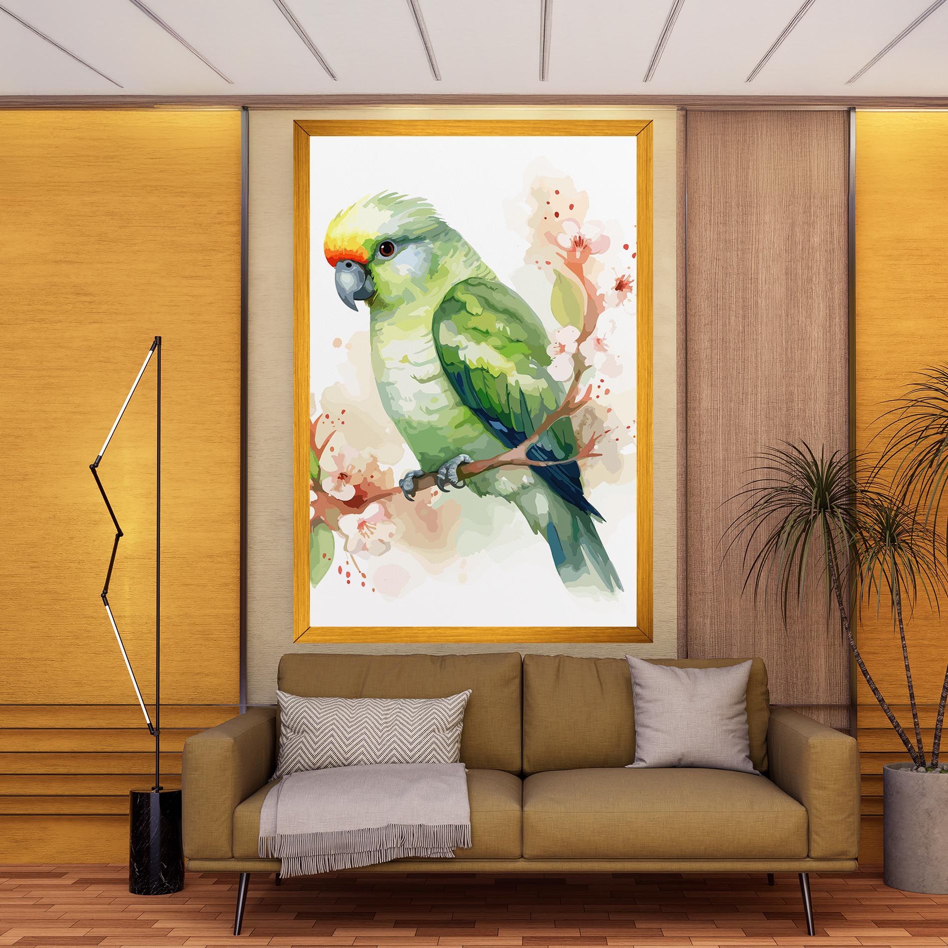 Pretty Green Parrot mockup 9