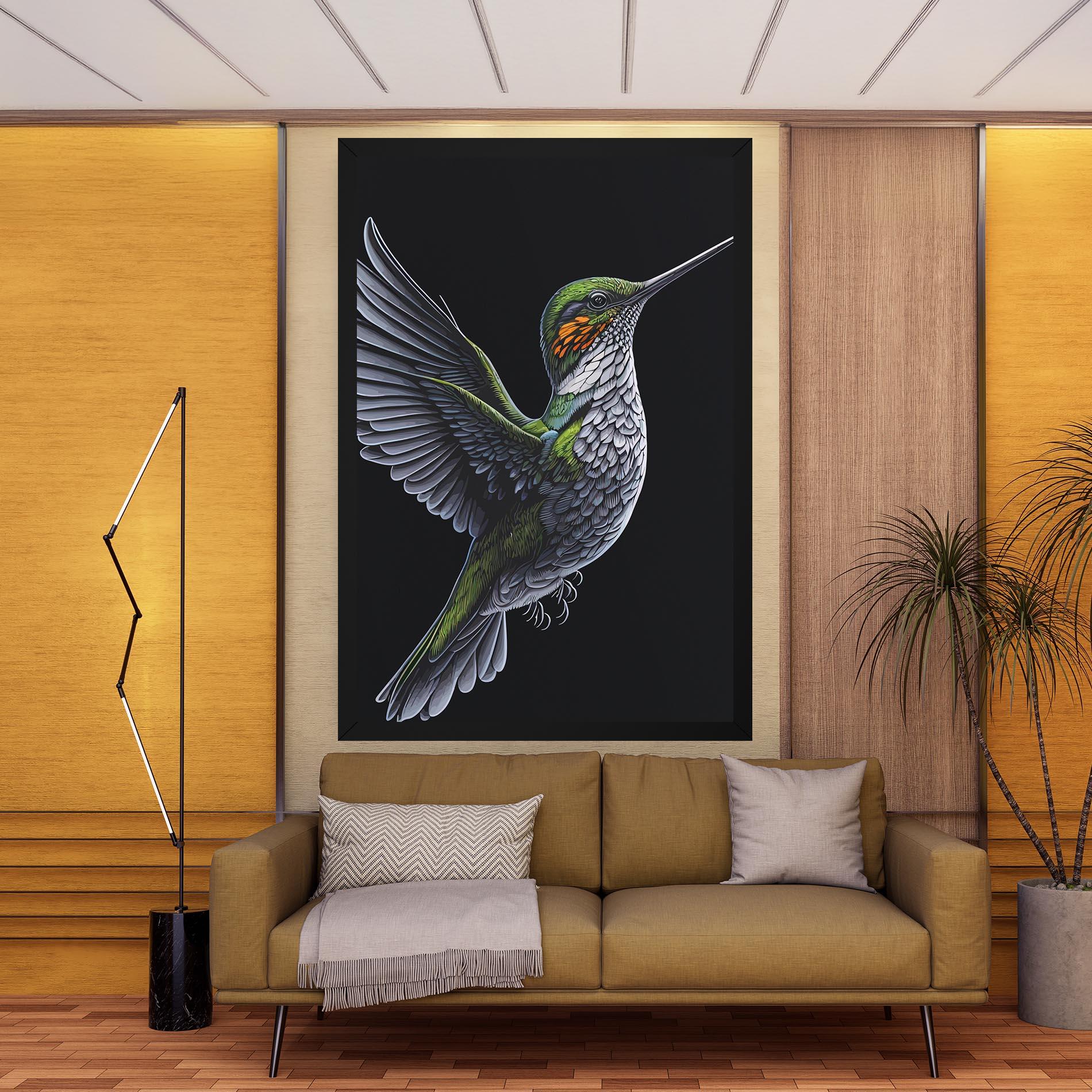 Obraz na Płótnie Hummingbird mockup 9