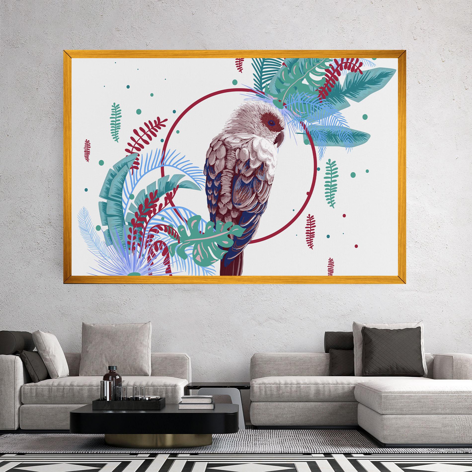 Obraz na Płótnie Bright Bird mockup 2