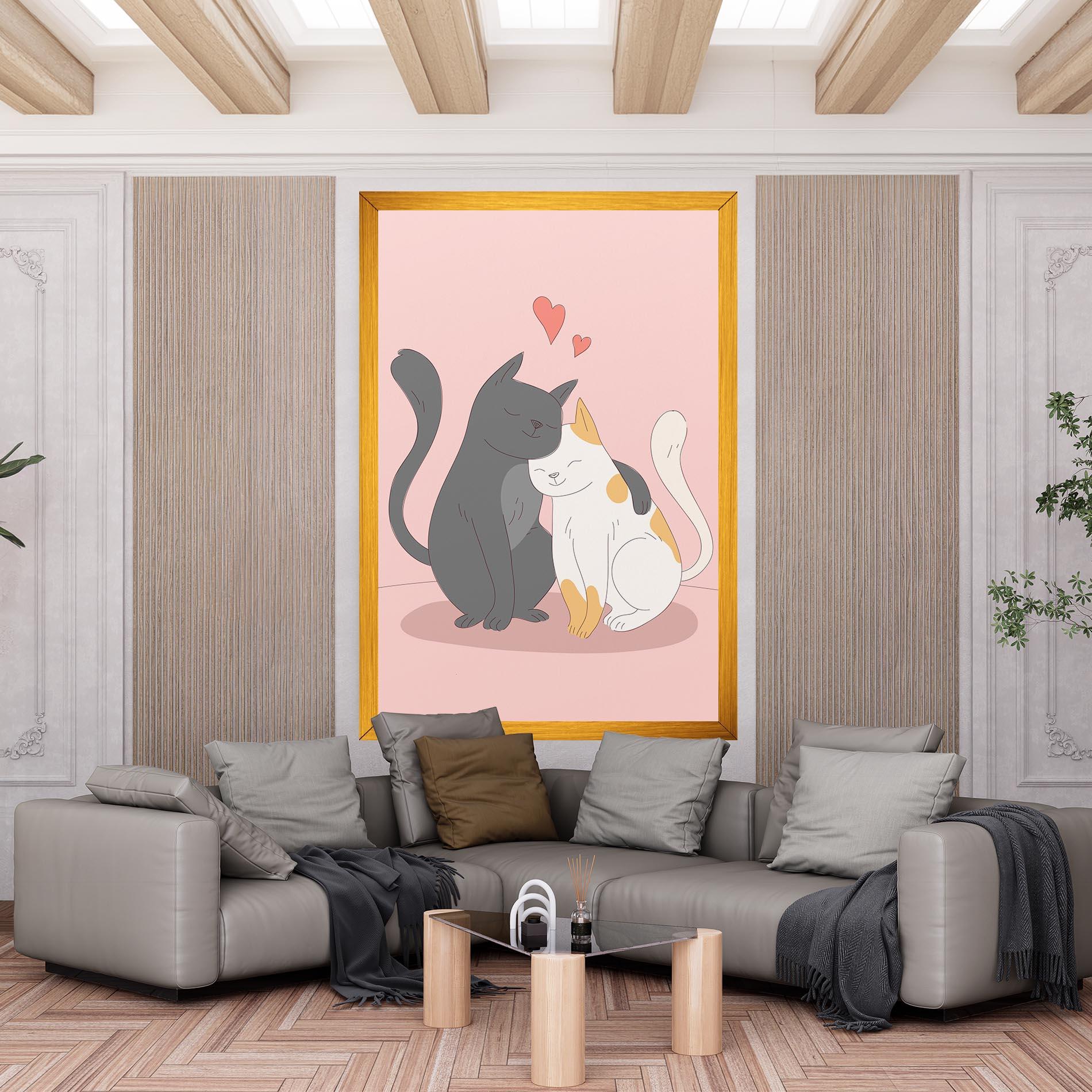 Obraz na Płótnie Lover Cats mockup 6