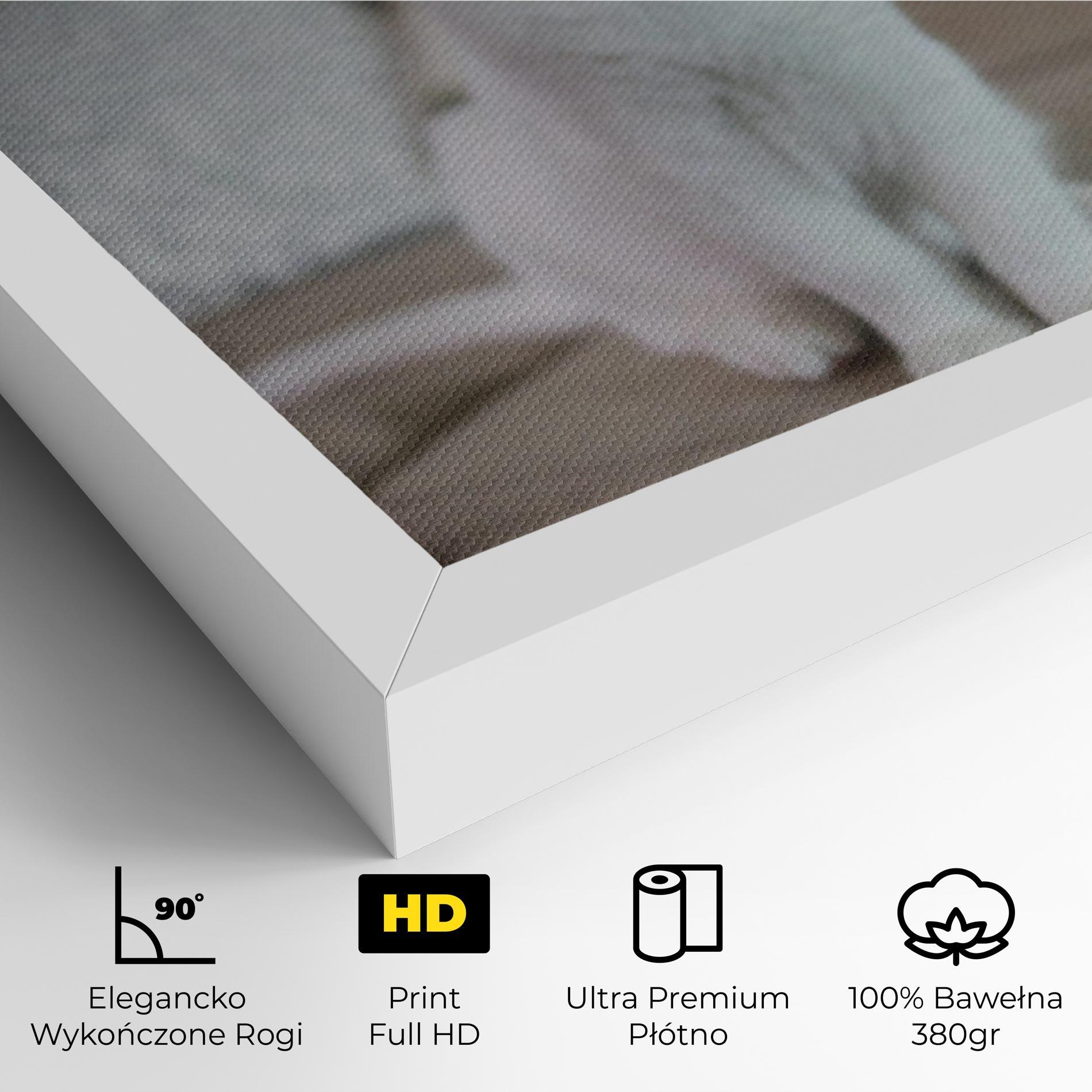 Obraz na Płótnie Beautiful White Cat mockup 4