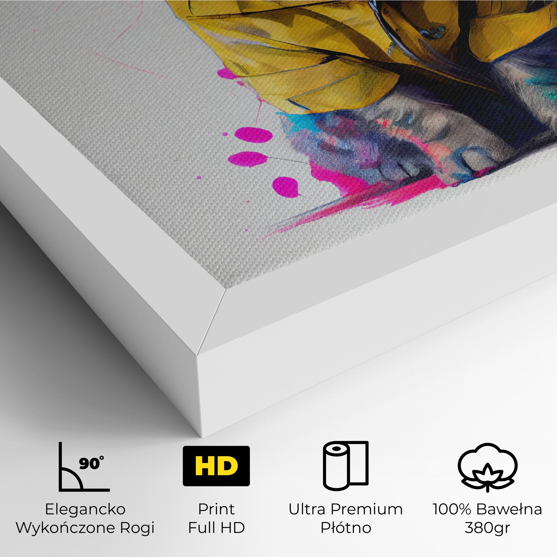 Obraz na Płótnie Fluffy Kitten With Clothes mockup 4