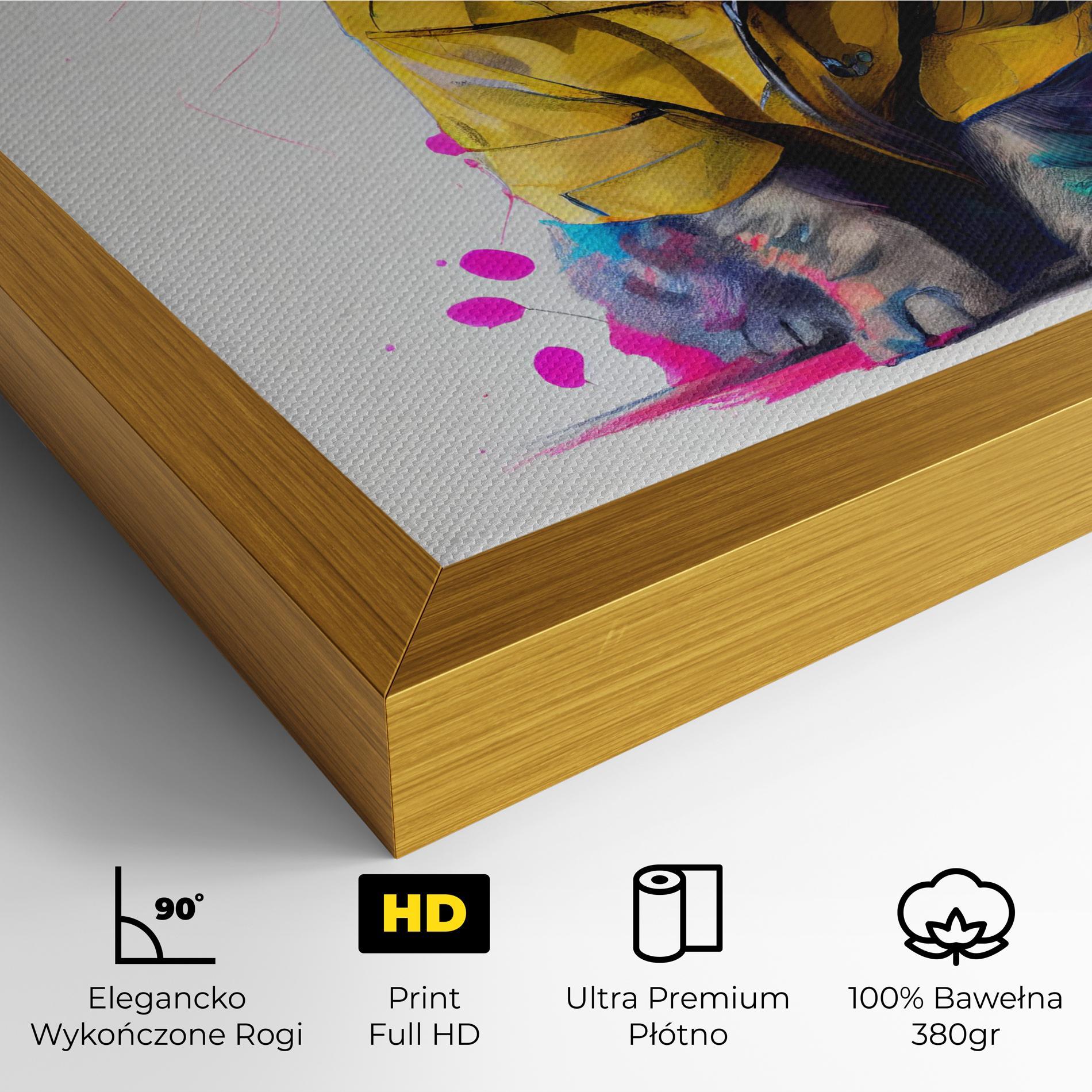 Obraz na Płótnie Fluffy Kitten With Clothes mockup 4