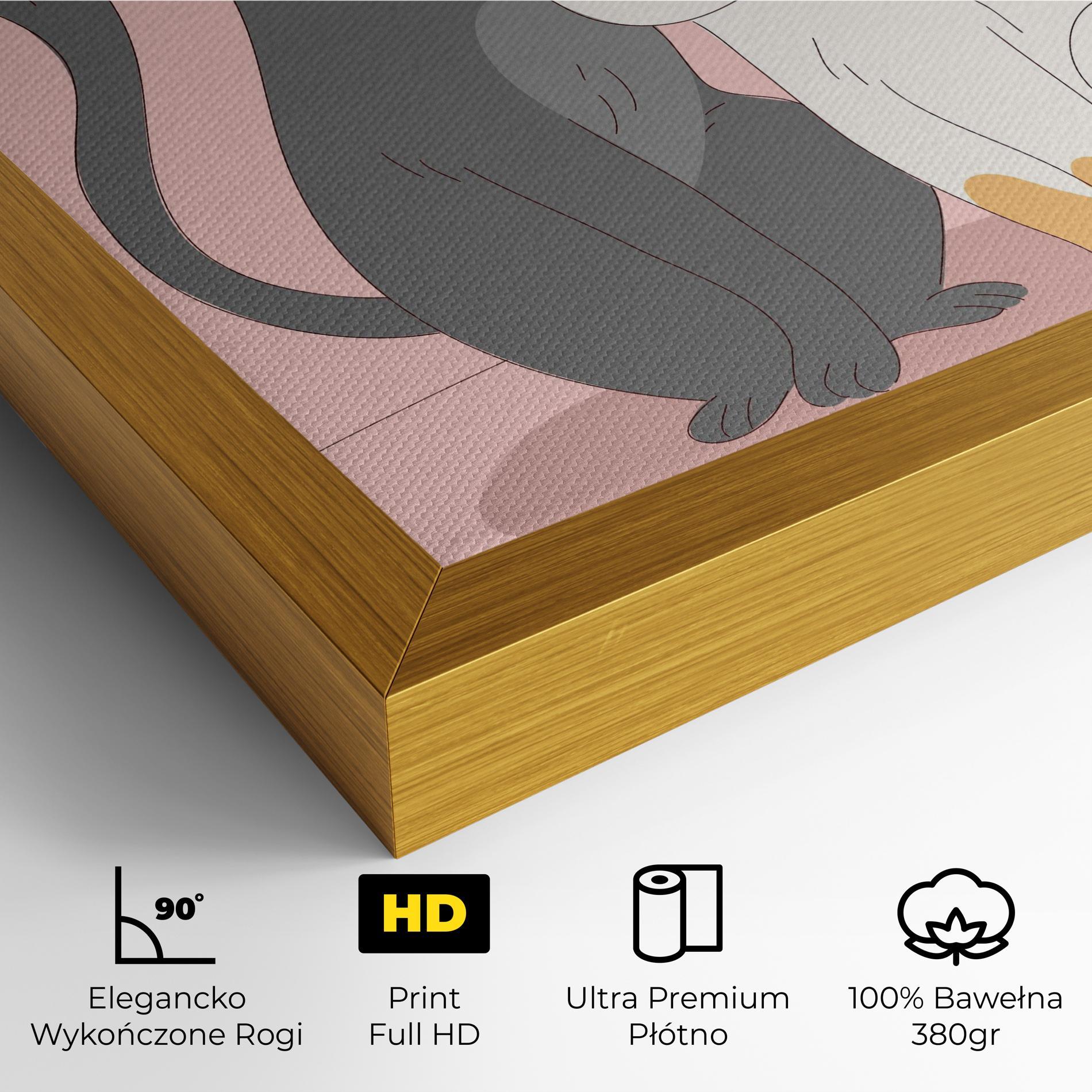 Obraz na Płótnie Lover Cats mockup 4