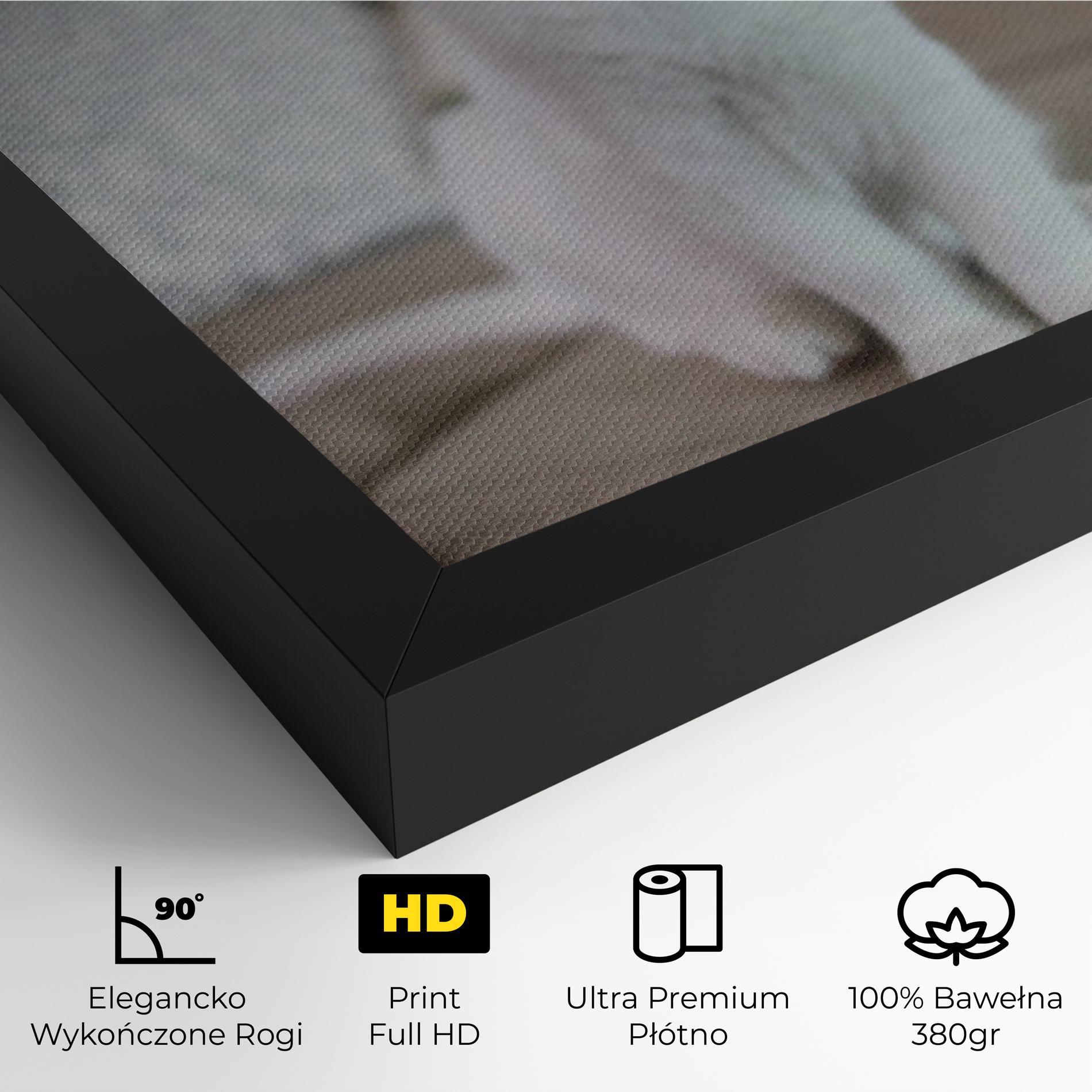 Obraz na Płótnie Beautiful White Cat mockup 4