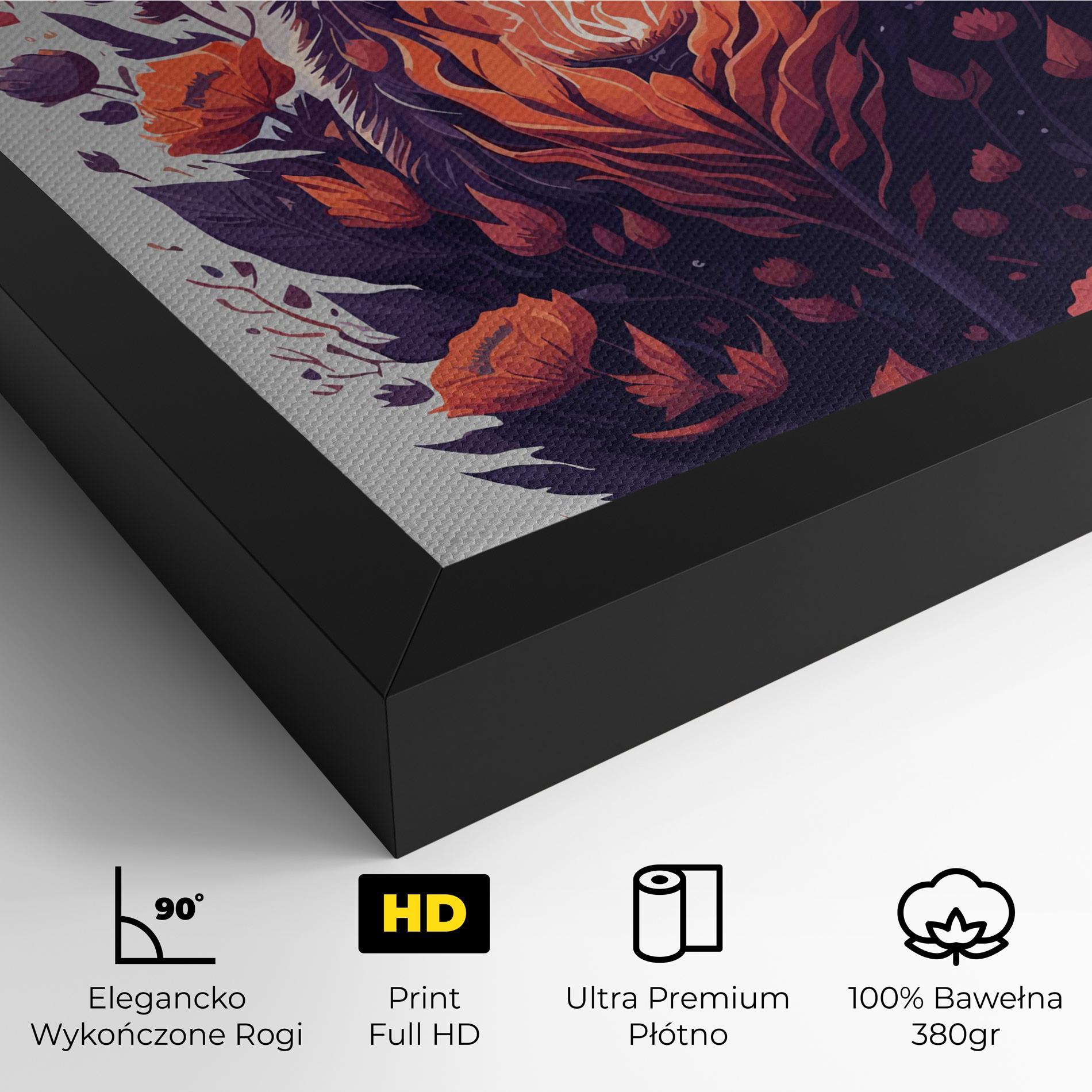 Obraz na Płótnie Fire Cat mockup 4