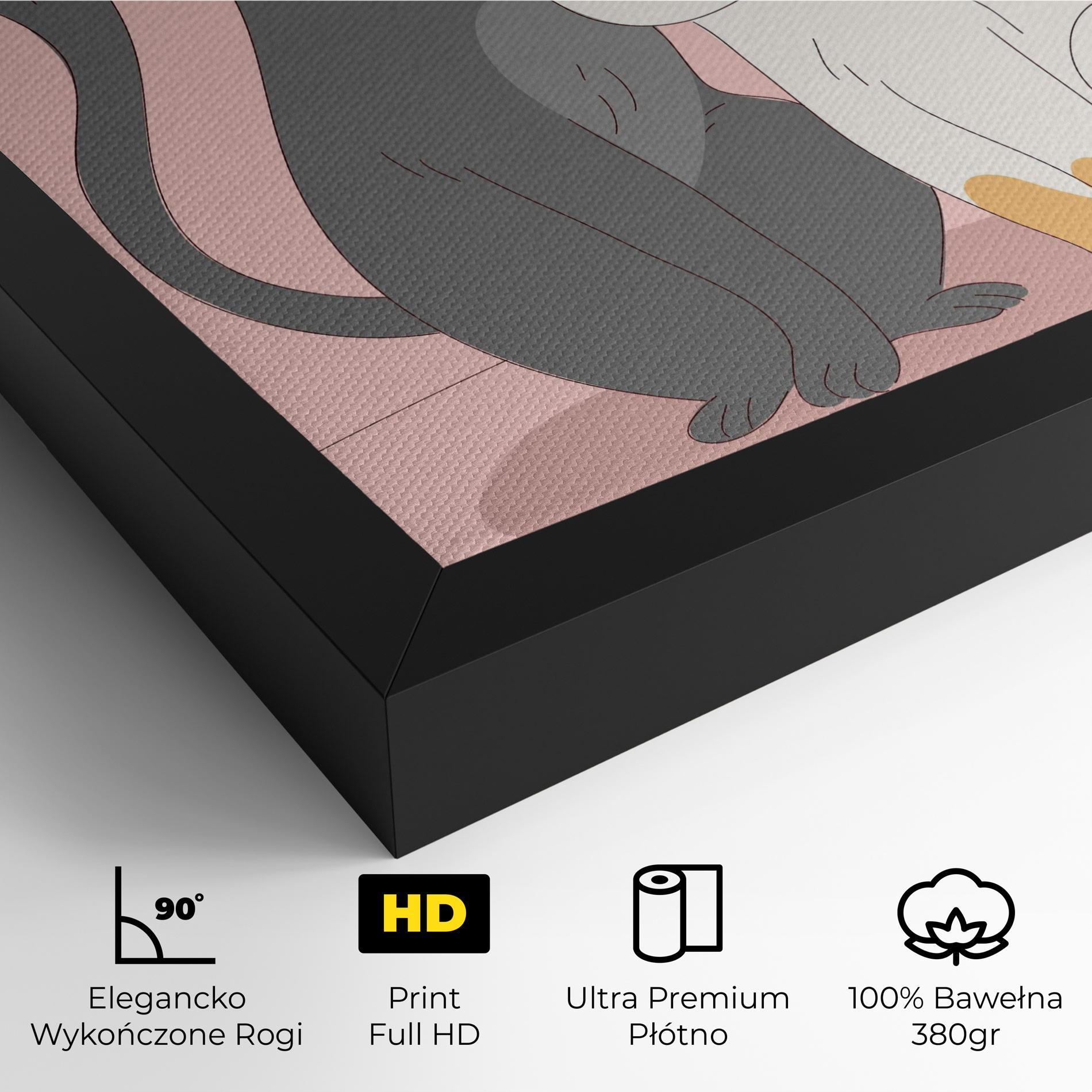 Obraz na Płótnie Lover Cats mockup 4