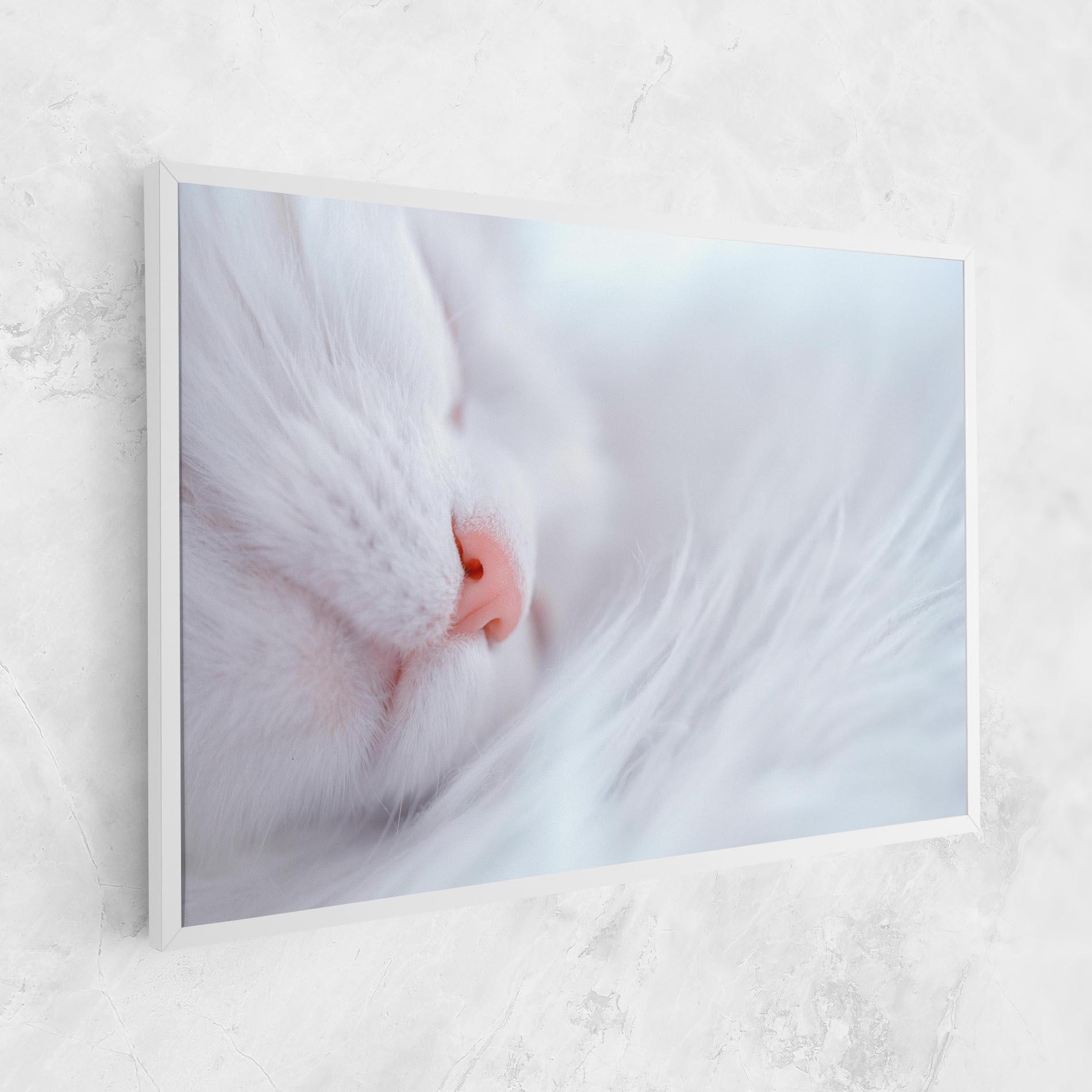 Obraz na Płótnie Dreamy White Cat mockup 1