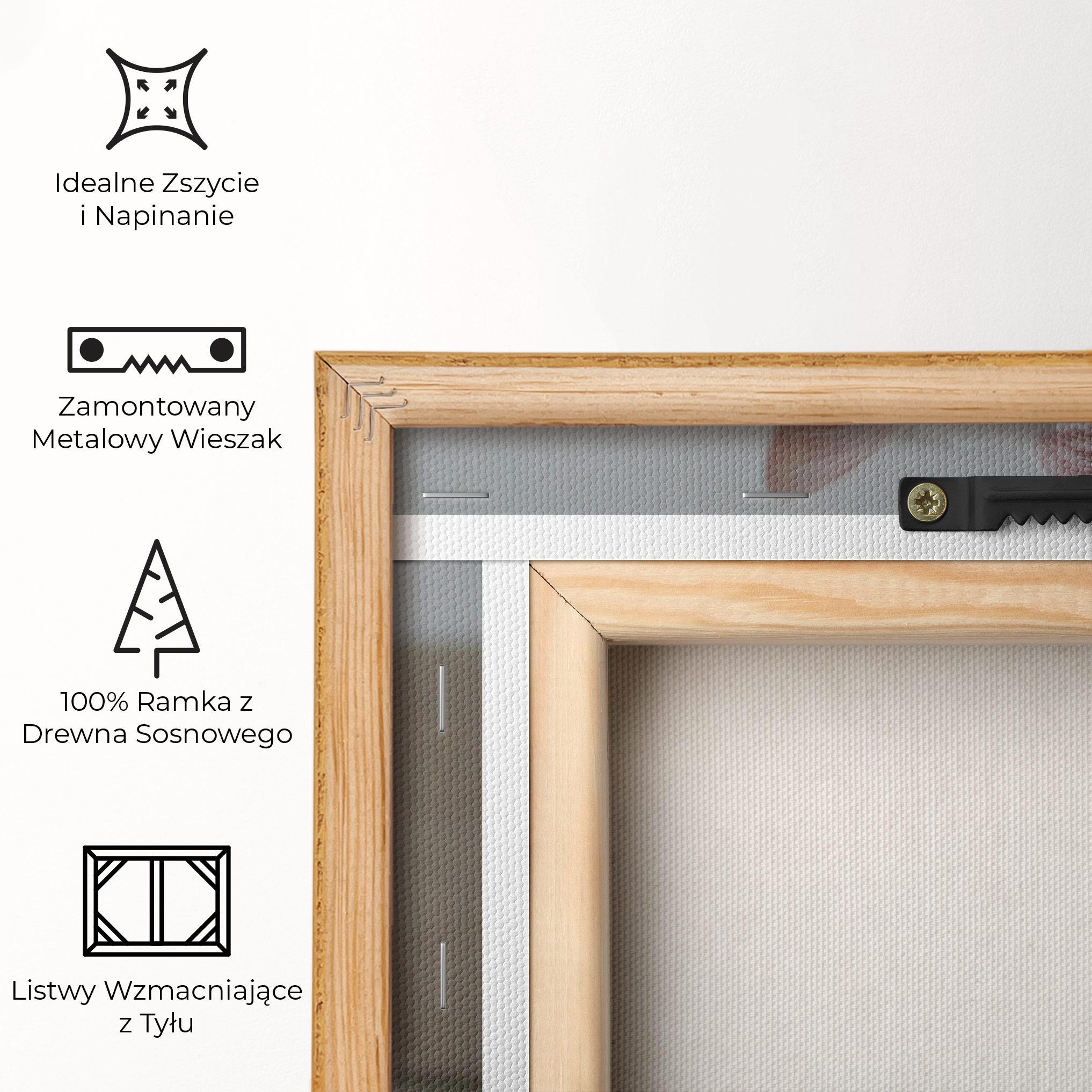 Obraz na Płótnie Beautiful White Cat mockup 5