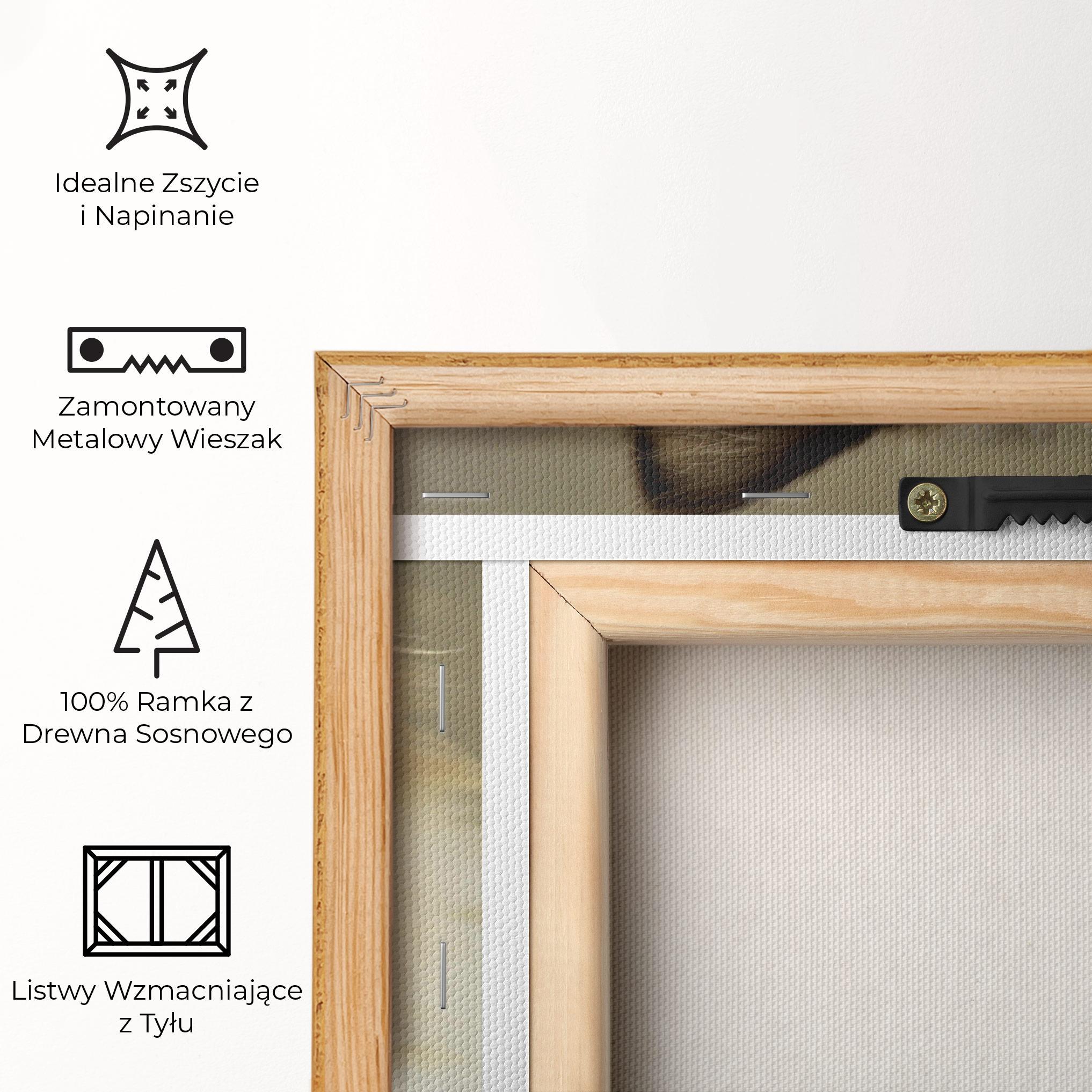 Obraz na Płótnie Interesting Blue Eyes Cat mockup 5