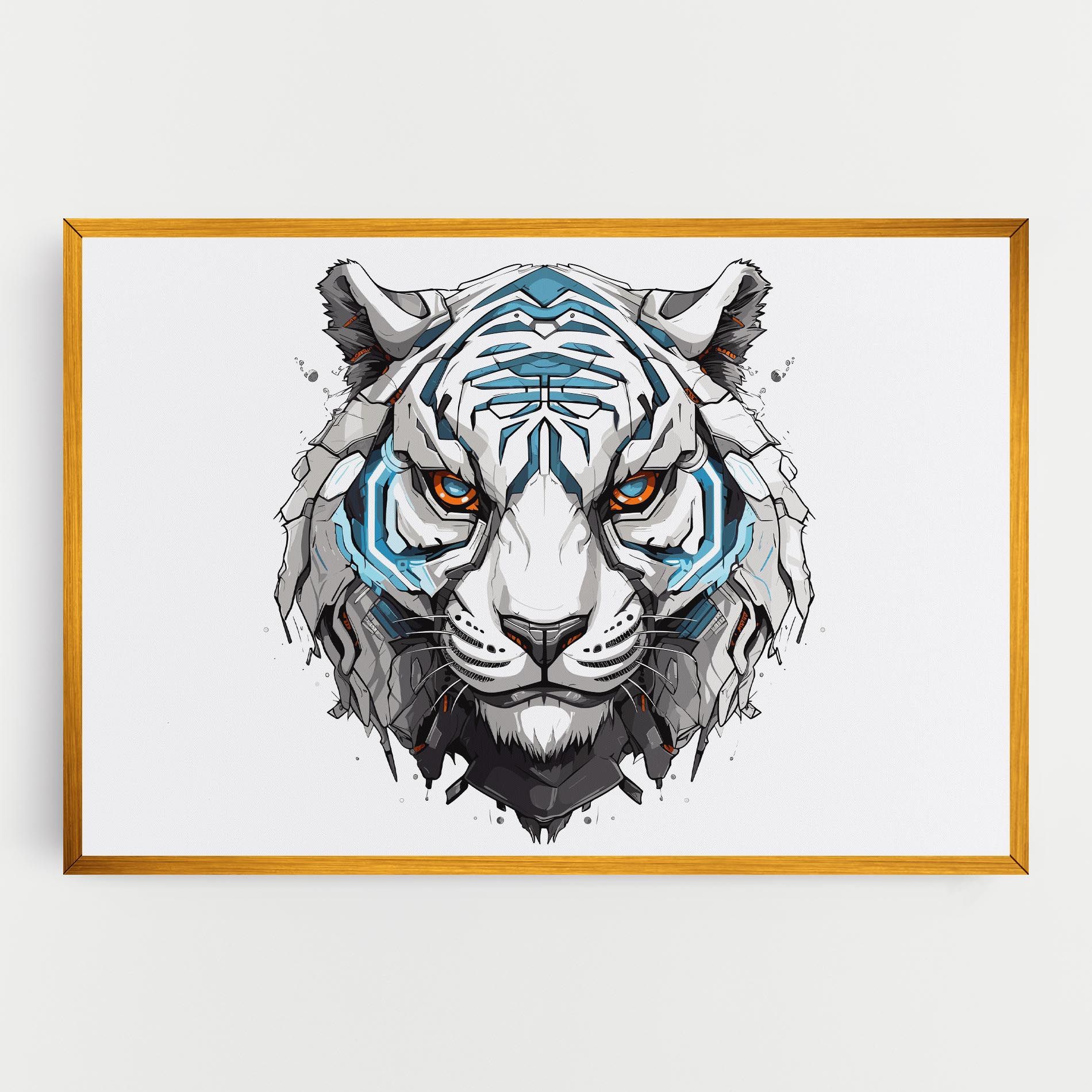 Cyborg Tiger mockup 0