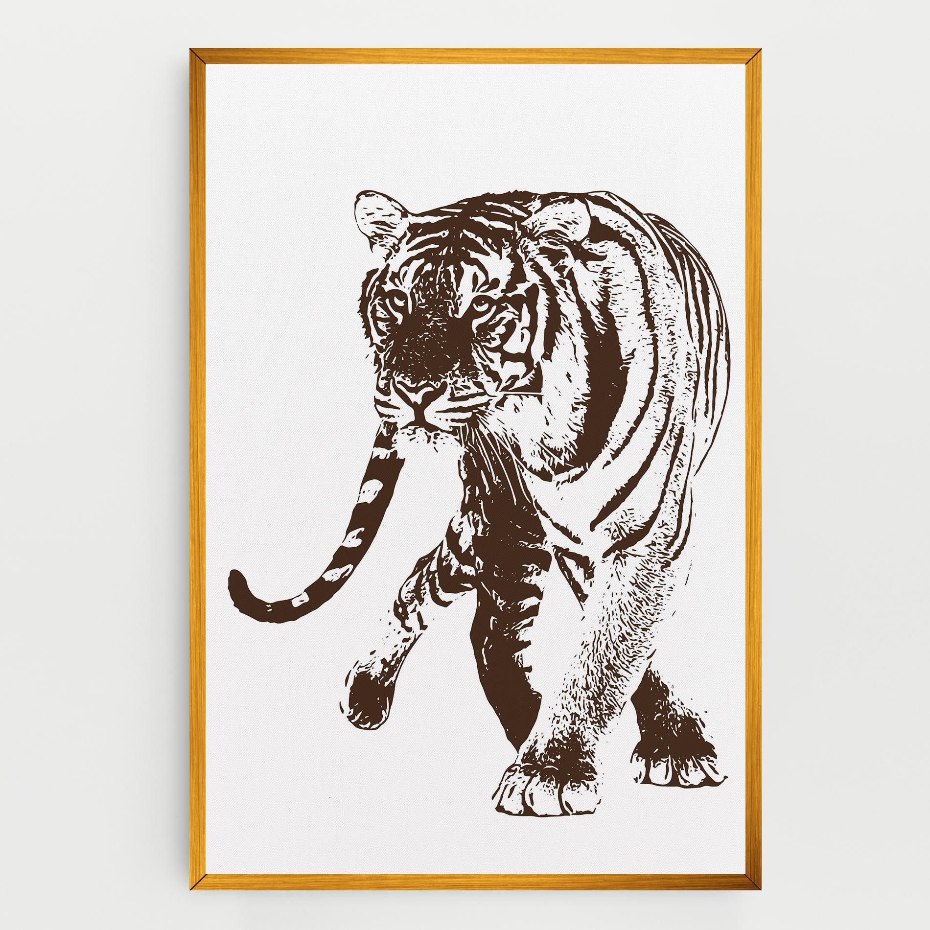 Brown Line Tiger mockup 0