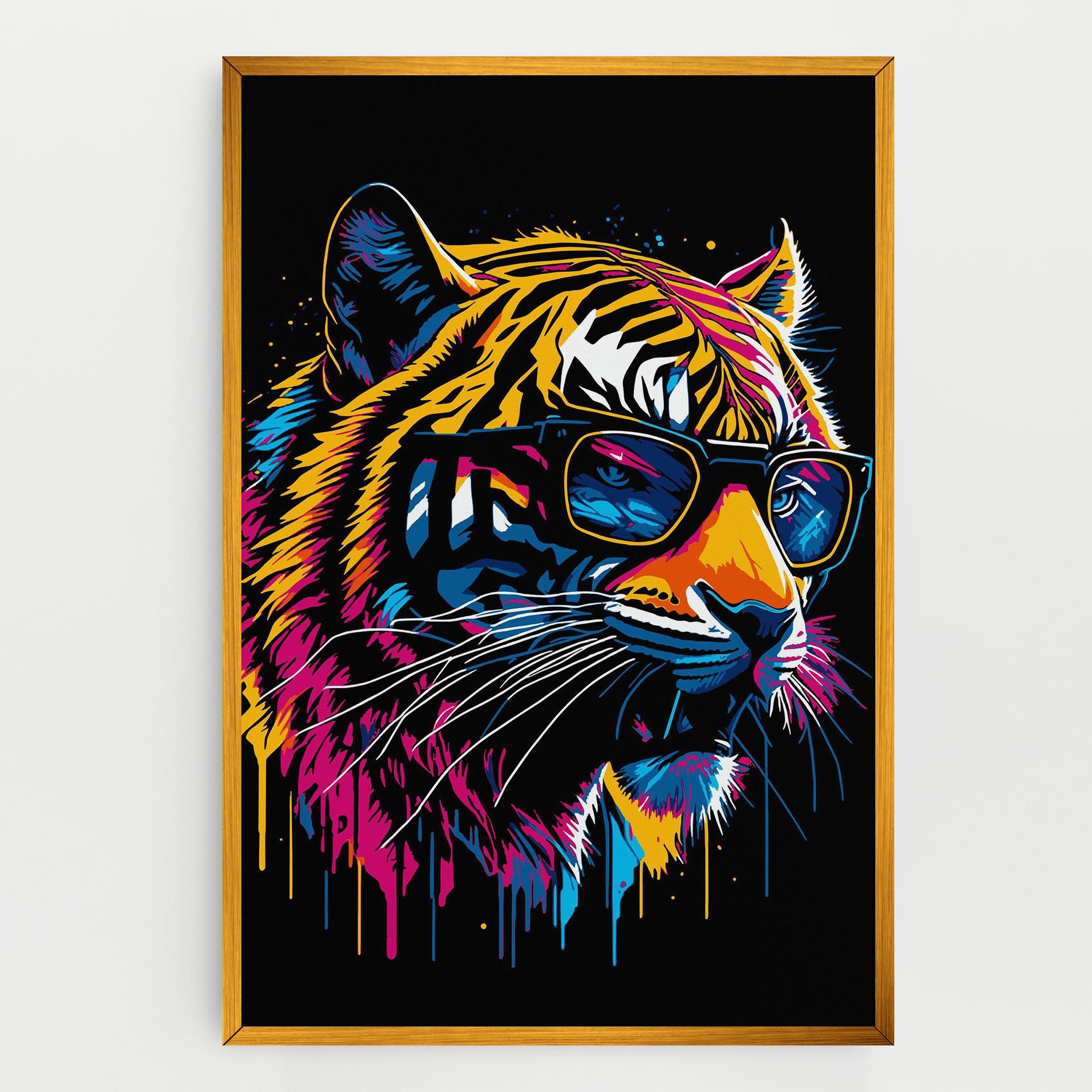 Obraz na Płótnie Cool Tiger mockup 0