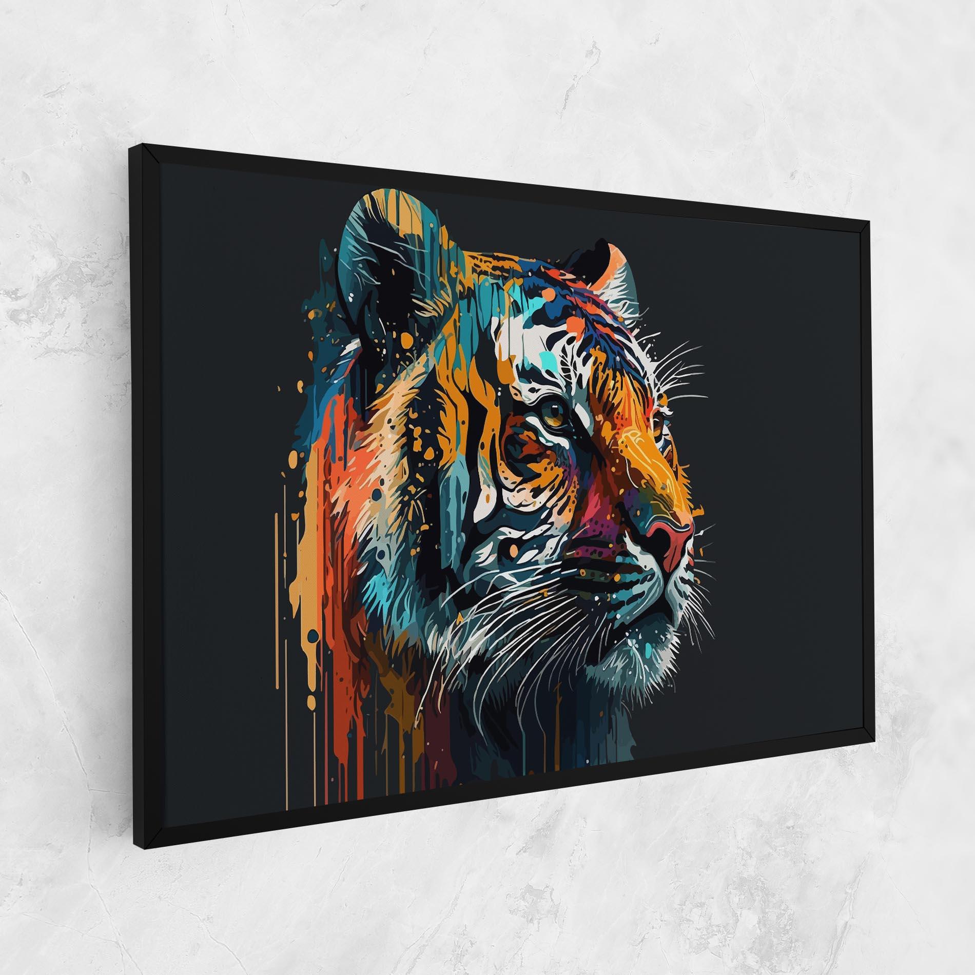 Obraz na Płótnie Color Mix Tiger mockup 1