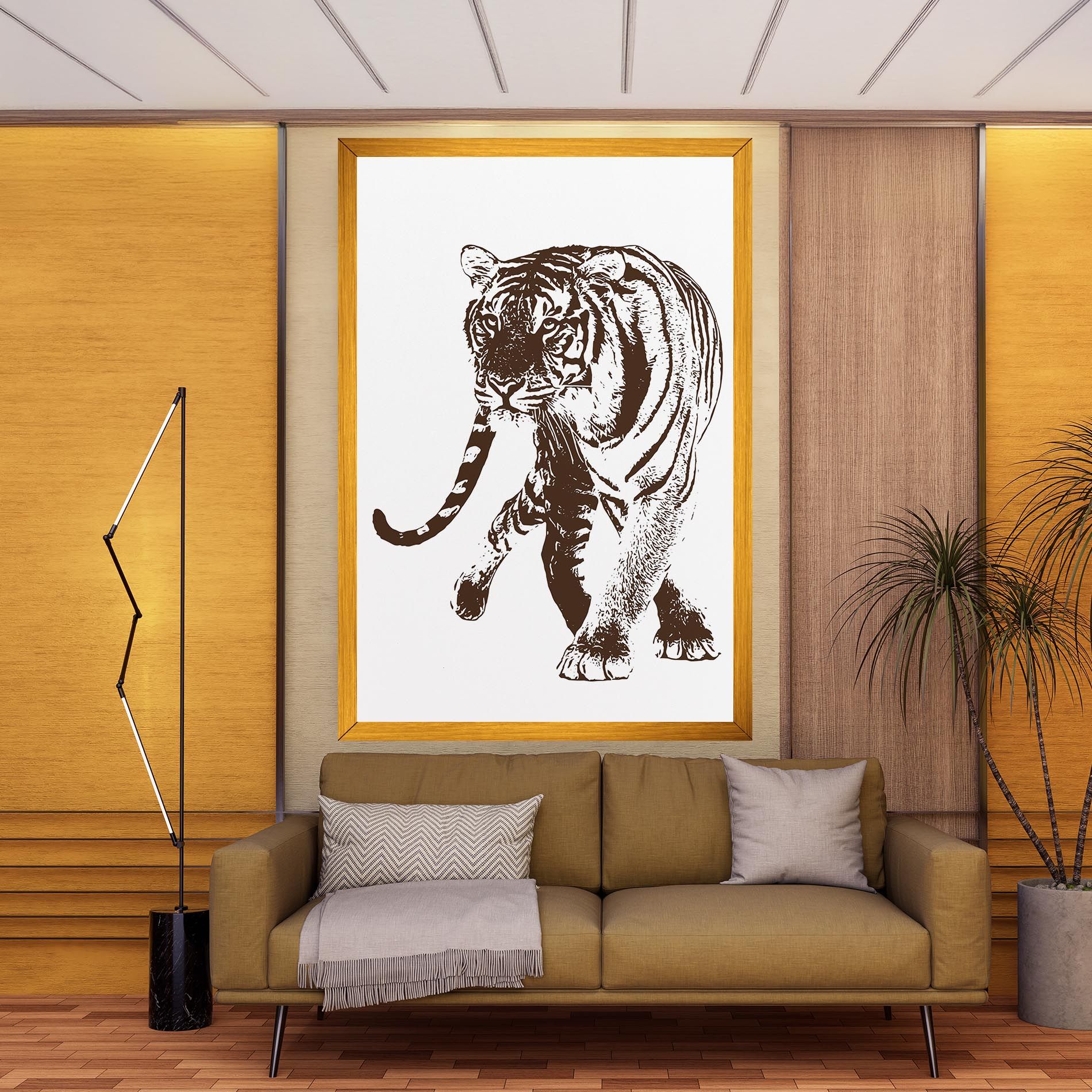 Brown Line Tiger mockup 9