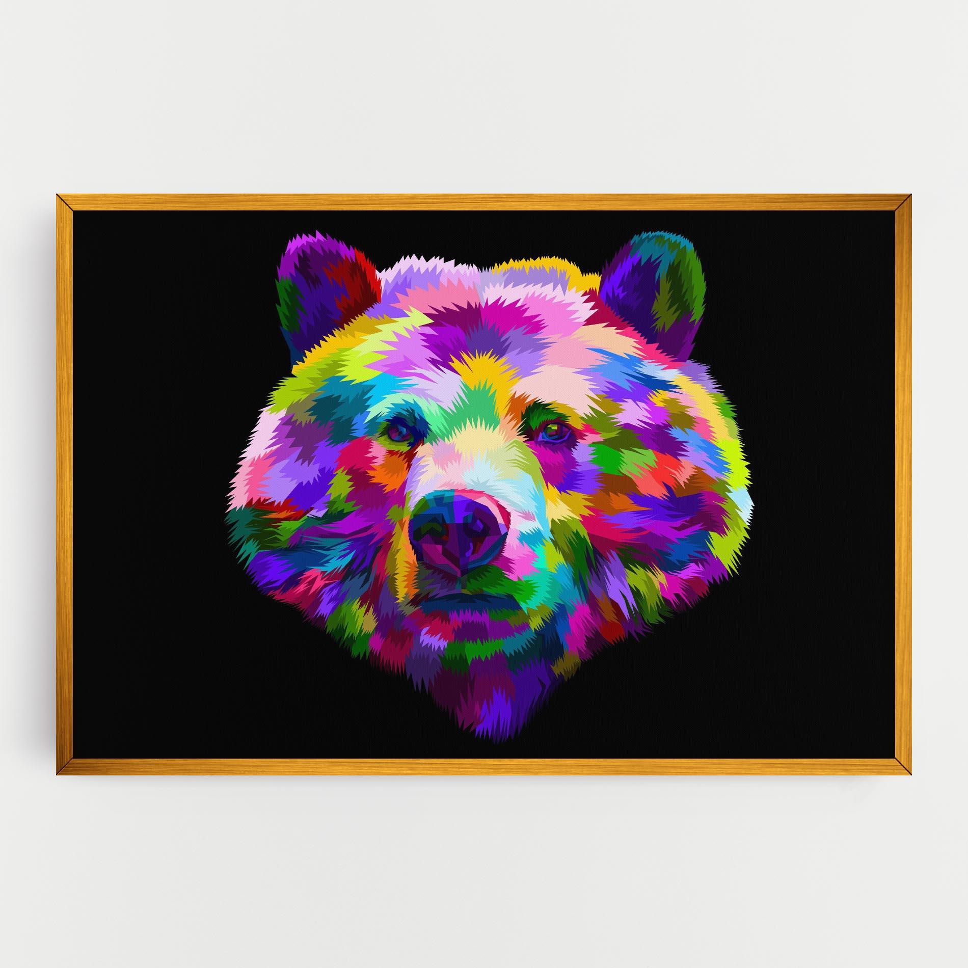 Obraz na Płótnie Bear Head Art mockup 0