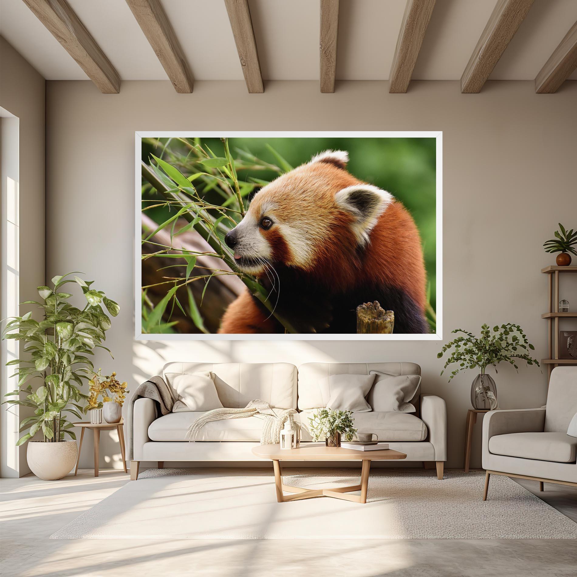 Obraz na Płótnie Cute Red Panda mockup 6