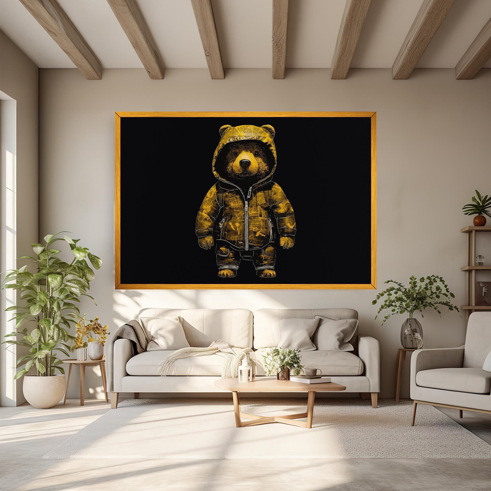 Obraz na Płótnie Yellow Bear mockup 6