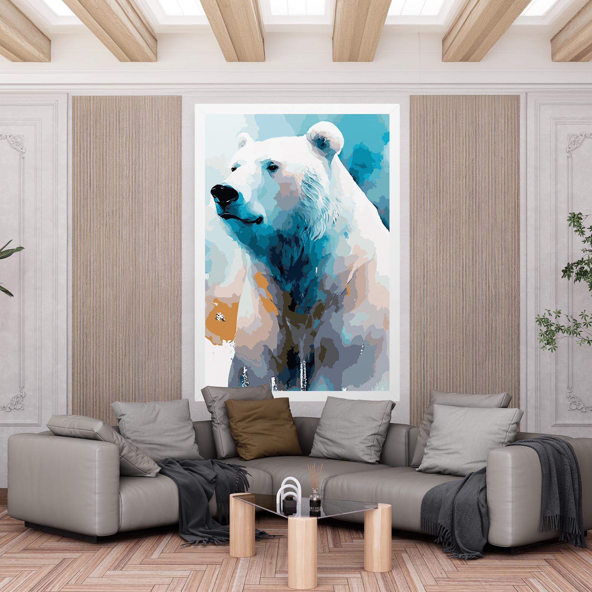 Obraz na Płótnie Beautiful Icebear mockup 6