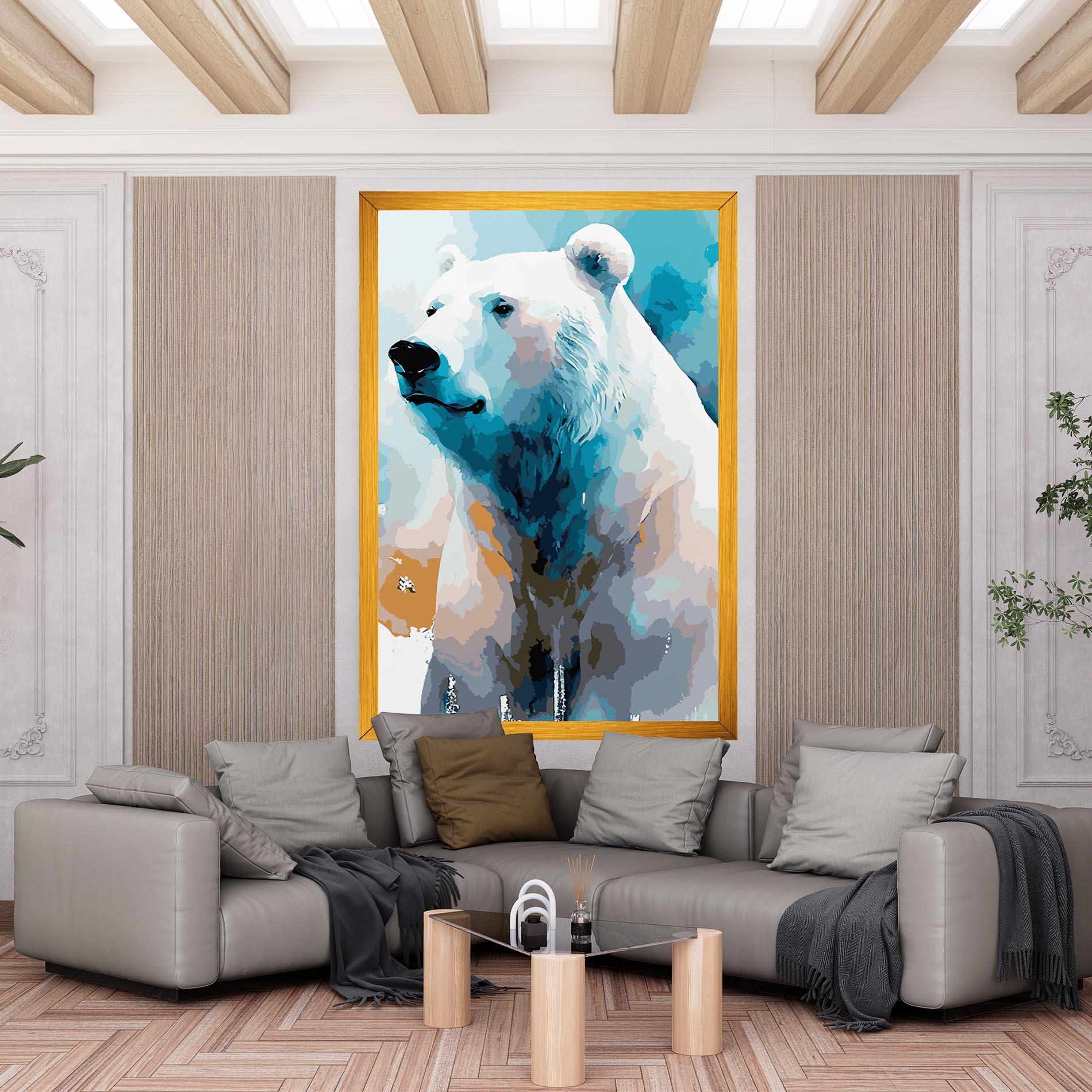Obraz na Płótnie Beautiful Icebear mockup 6