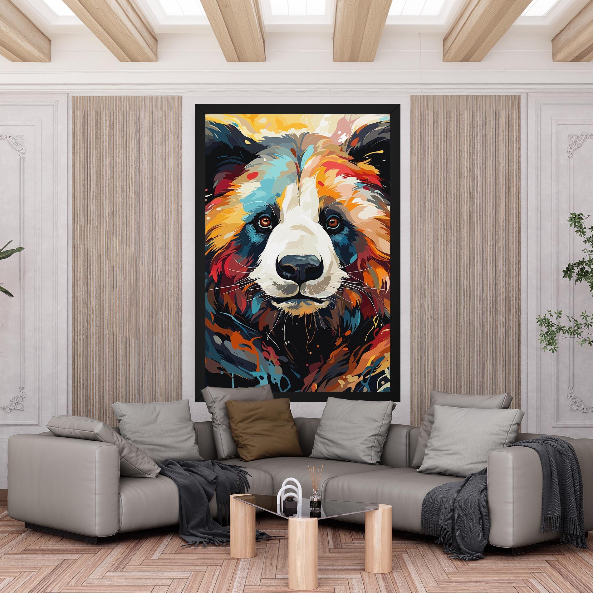 Obraz na Płótnie Cream Color Bear mockup 6