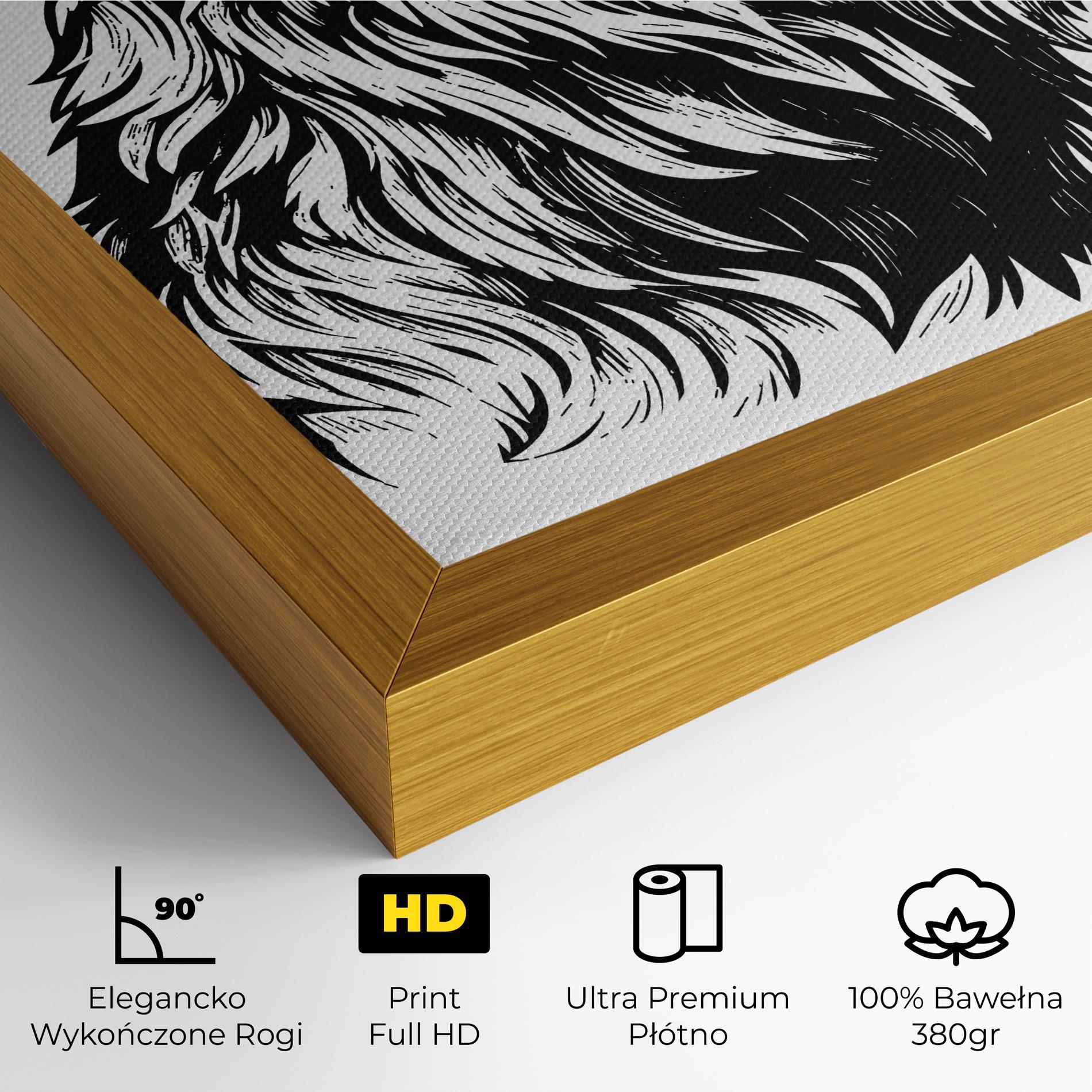 Obraz na Płótnie Angry Bear mockup 4