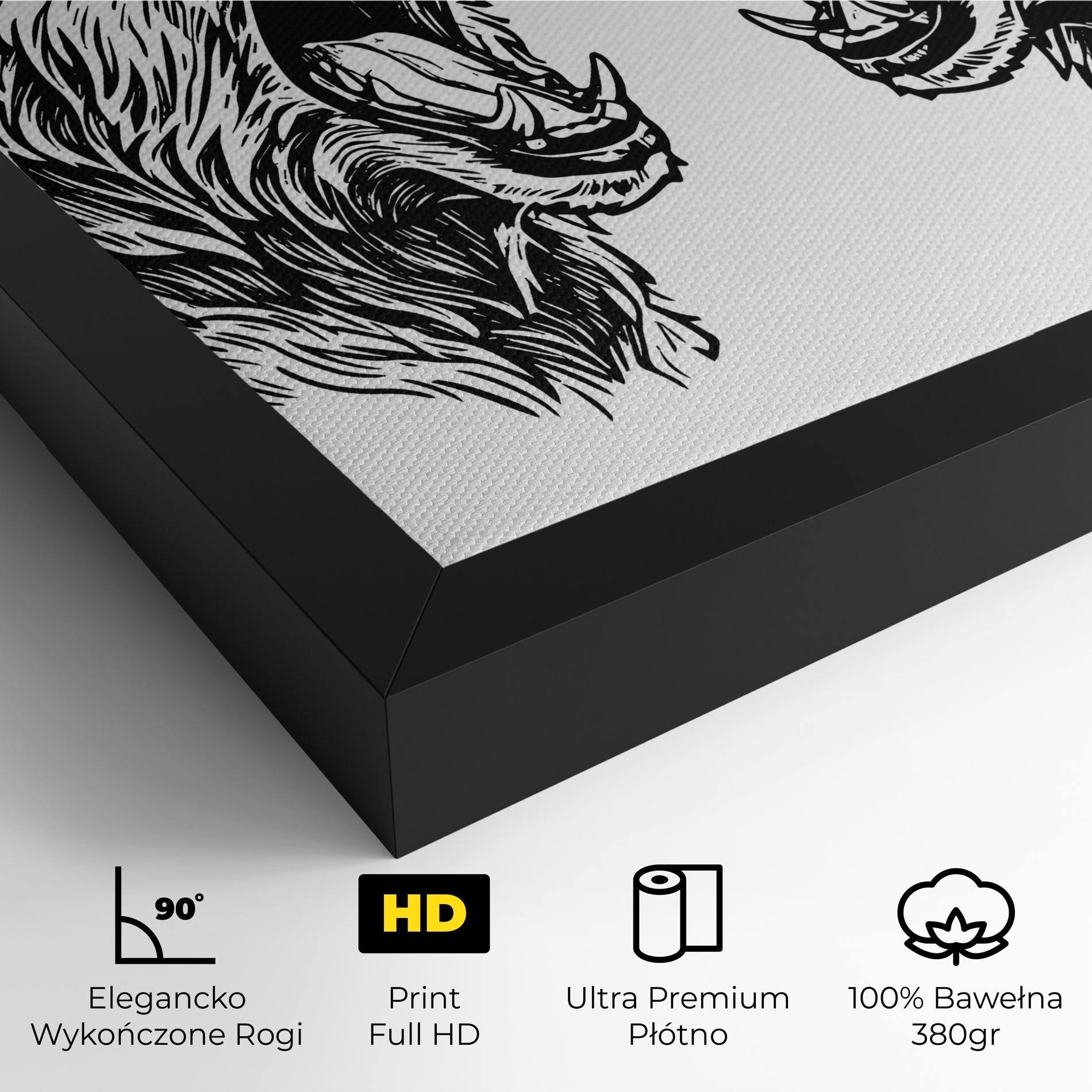 Obraz na Płótnie Bear Bite mockup 4